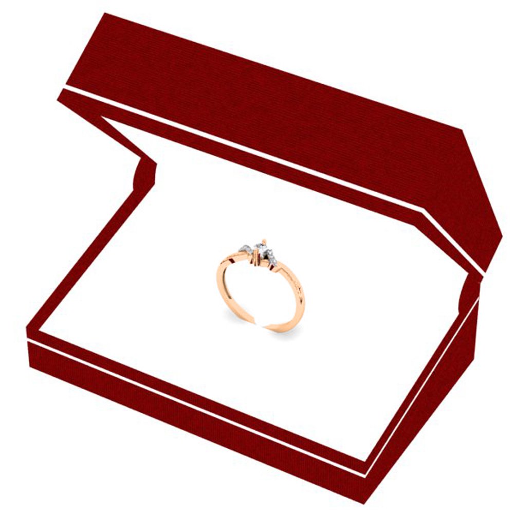 Dazzlingrock 10k Solid Gold Round Diamond Engagement Ring for Women - 0.18 Cttw Bridal Promise Ring | Perfect for Proposals, Anniversaries & Special Occasions