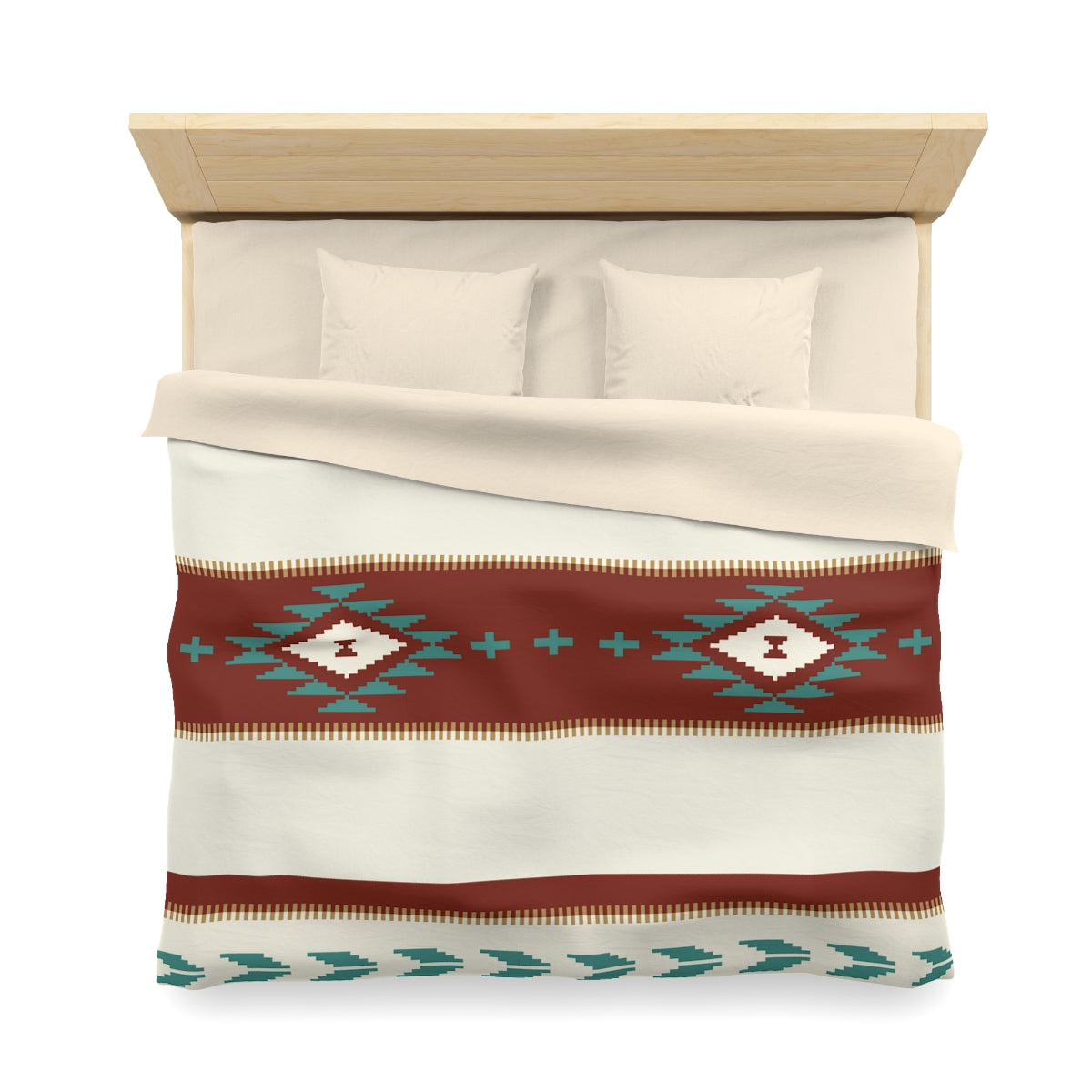 Microfiber Duvet Cover Sedona Falls Print - Twin, Queen & King Size Polyester Bedding Set for Bedroom | Soft & Breathable Duvet Cover for All Seasons - Perfect for Master Bedroom, Guest Room & Vacation Homes