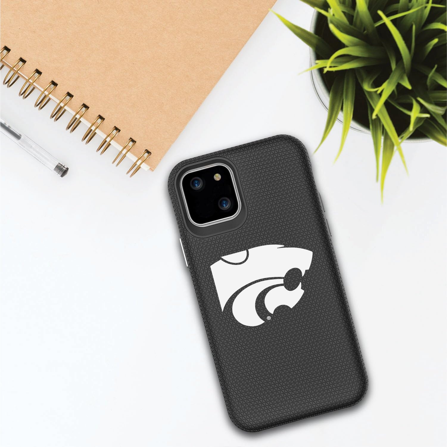 OTM Essentials Durable Tough Shell Phone Case for iPhone 13 Pro Max - Kansas State University Wildcats Design | Perfect for College Students, Alumni & Fans (Sports Events, Campus Life, Daily Protection)