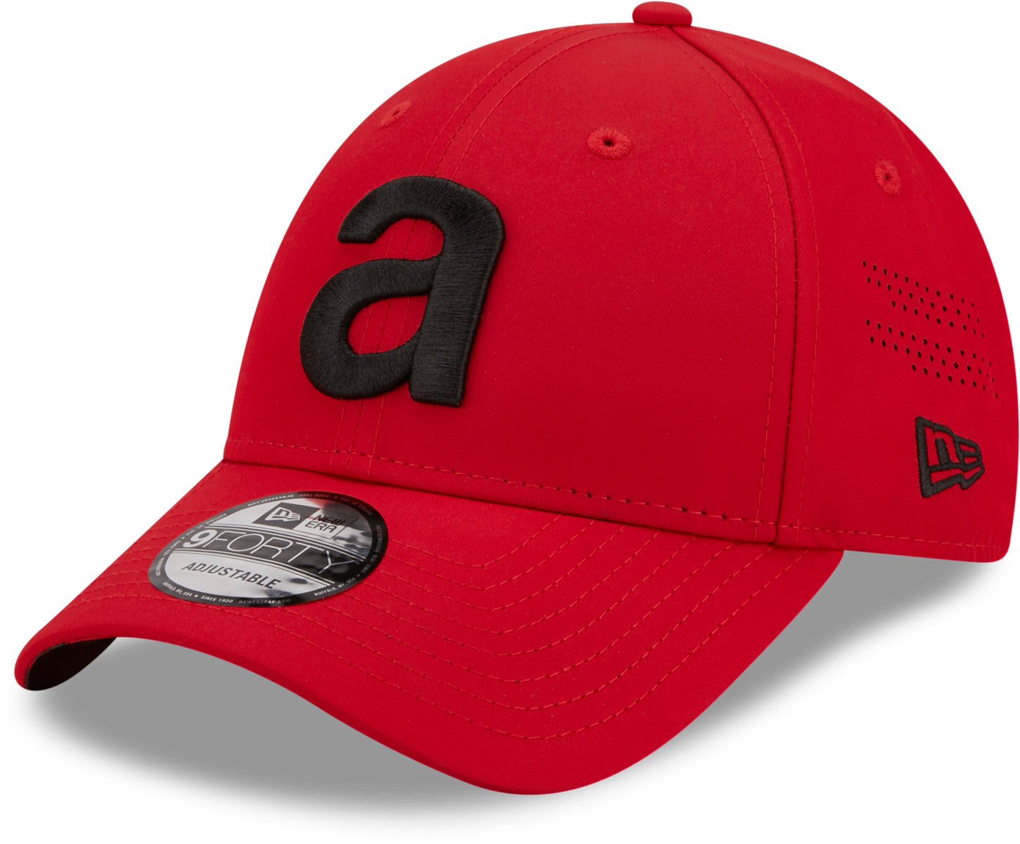 Aprilia Racing New Era 9Forty Tiger Undervisor Scarlet Cap - Stylish Baseball Hat for Men & Women - Perfect for Motorcycle Riders, Racing Fans, and Streetwear Fashion