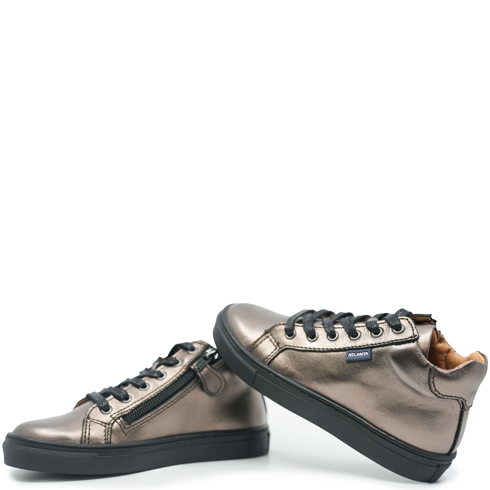 Atlanta Bronze High Top Moccasin Sneakers for Men - Comfortable Casual Shoes for Walking, Travel & Everyday Wear