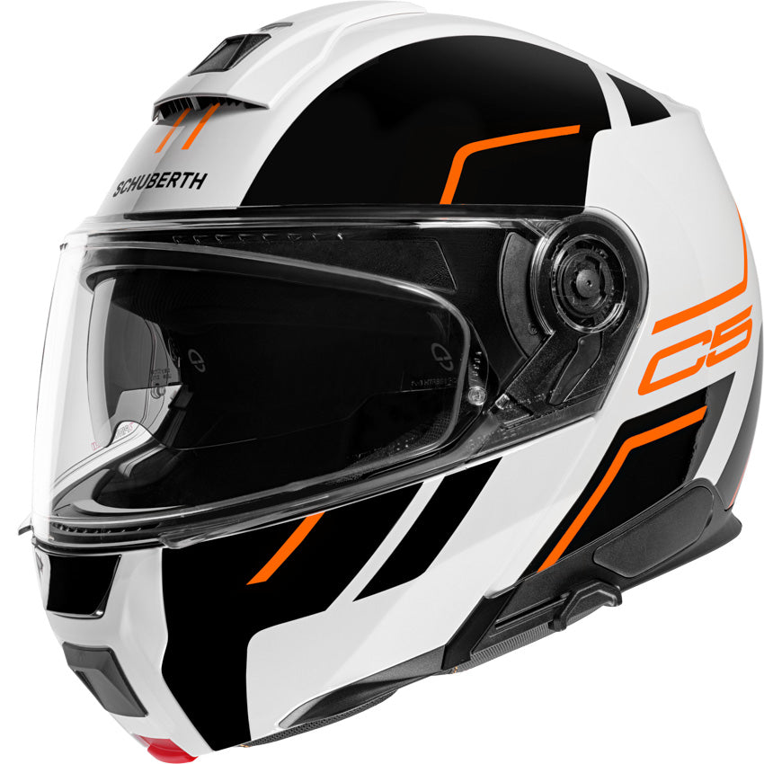 Schuberth C5 Master Orange Motorcycle Helmet - Lightweight, DOT & ECE Certified for Safety - Perfect for Touring, Commuting & Adventure Riding