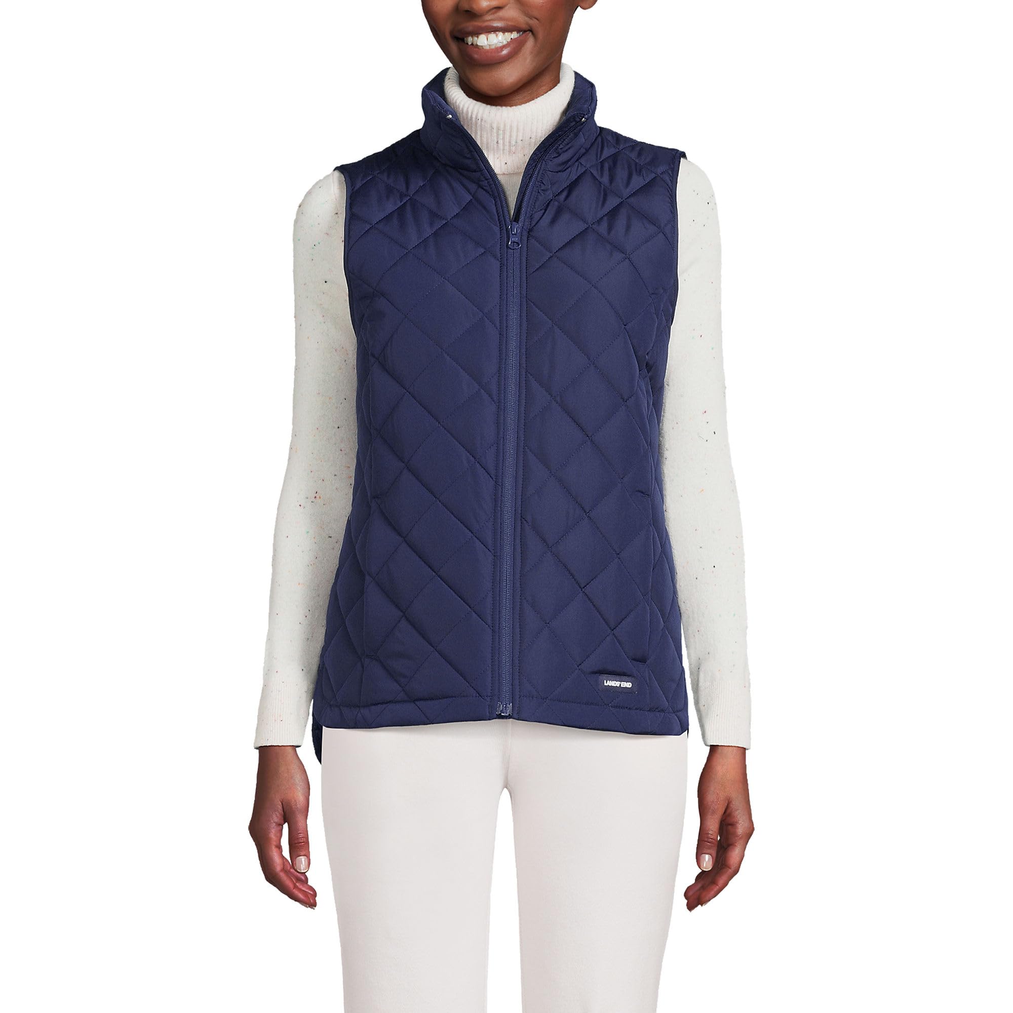 Lands' End Women's FeatherFree Insulated Vest - Lightweight Warm Winter Puffer Vest for Outdoor Activities, Hiking & Casual Wear