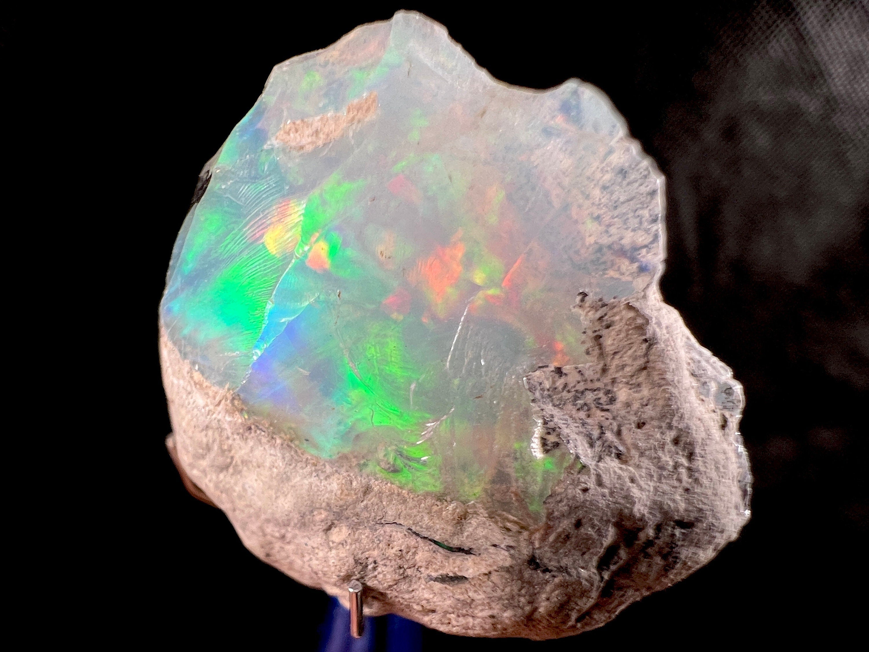 4A Welo Opal Raw Crystal - Certified Cutting Grade Opal for Jewelry Making (50616) | Perfect for DIY Gemstone Rings, Necklaces & Handcrafted Jewelry Designs