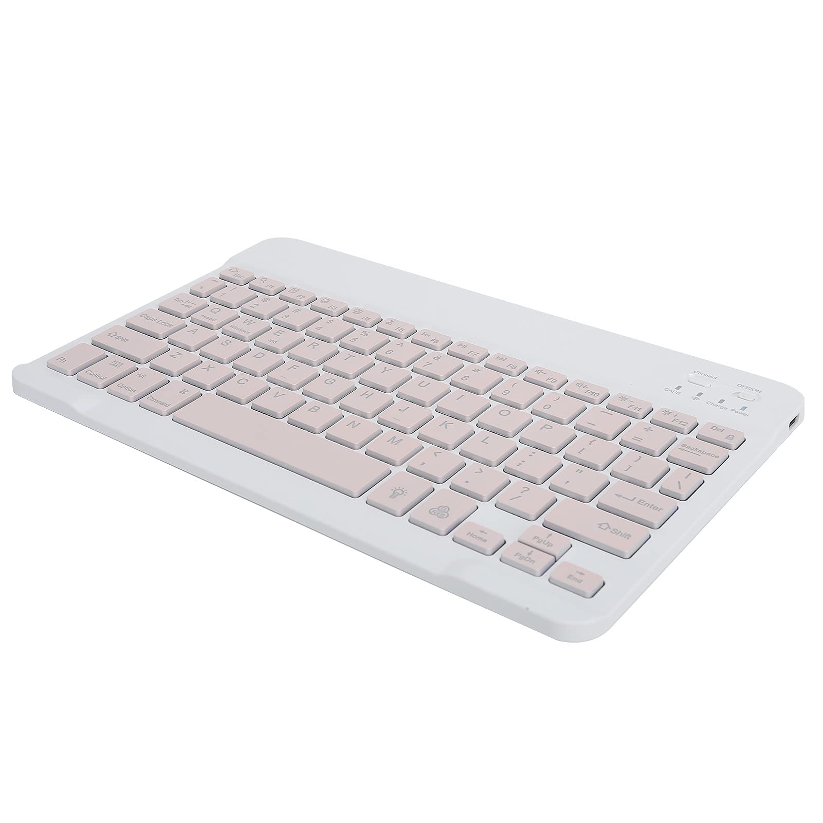 LZKW Wireless RGB Backlit Waterproof Ultra-Thin Keyboard for Phone, Tablet, PC - Pink | Gaming, Office, Home Use, Travel Companion