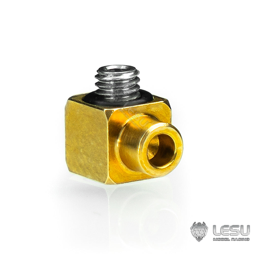 Brass Welding Nozzle for LESU 1/14 RC Hydraulic Equipment - 2mmx1mm Oil Hose Replacement Part for Radio Controlled Cars & DIY Models | Perfect for RC Car Maintenance & Hydraulic System Repairs