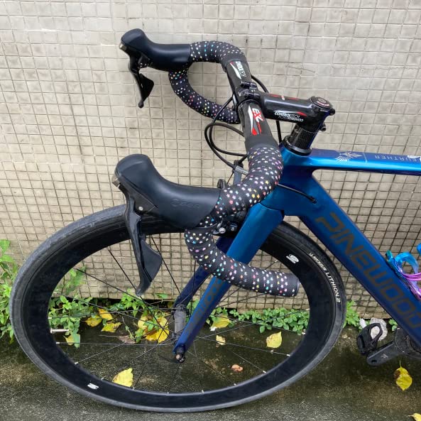 Premium Bike Handlebar Tape with End Plugs - Non-Slip Cycling Handle Wrap for Road & Racing Bicycles - Perfect for Long-Distance Riding and Competitive Cycling