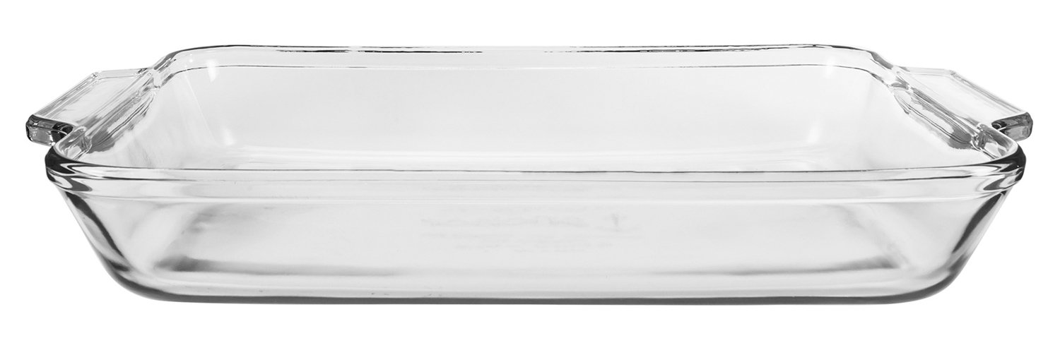 Anchor Hocking 2-Piece Glass Baking Dish Set - 2 Qt & 3 Qt Oven-Safe Casserole Dishes for Baking, Roasting & Meal Prep - Perfect for Lasagna, Casseroles & Desserts