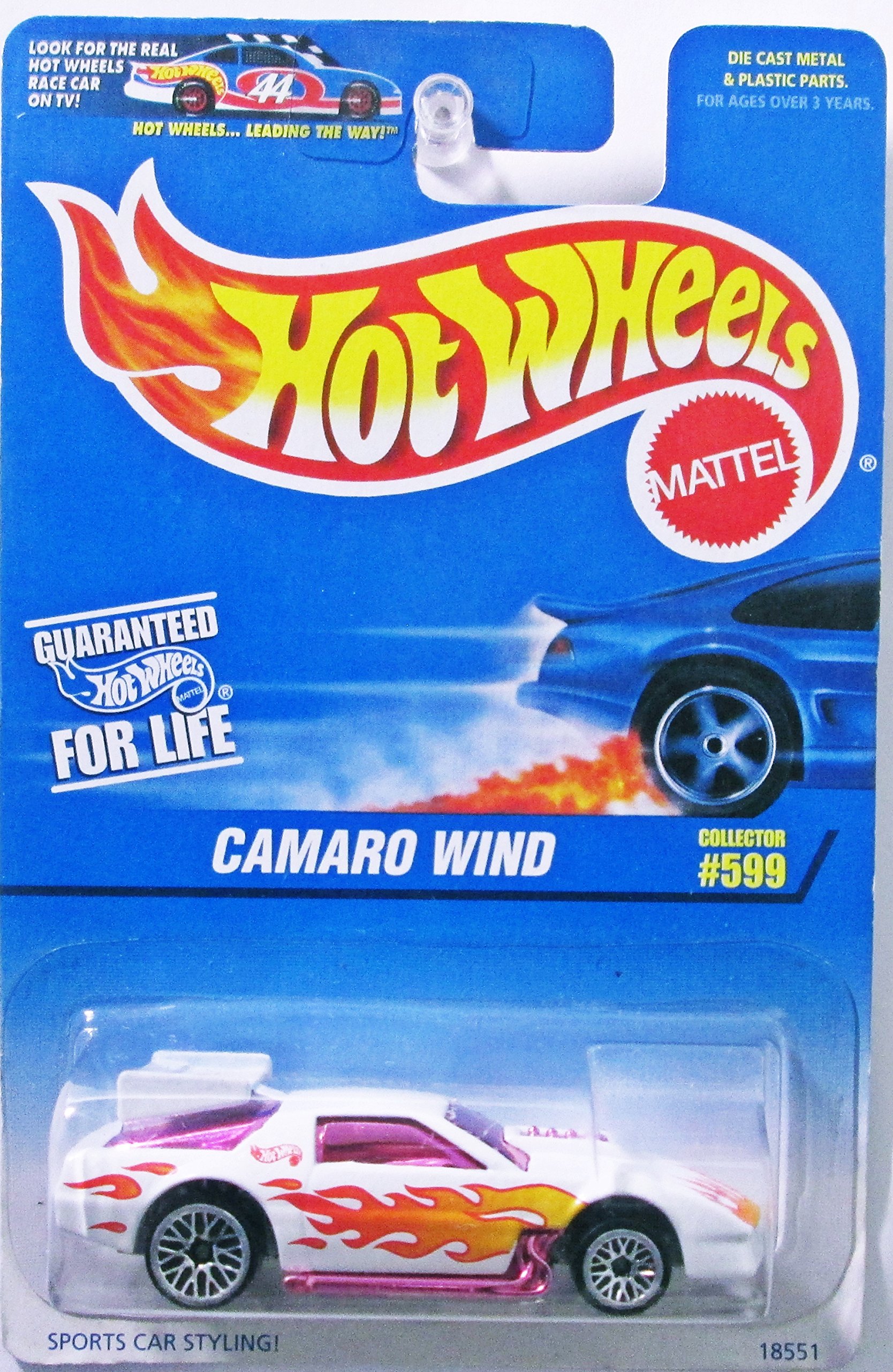 Hot Wheels 1:64 Scale Camaro Wind #599 Die-Cast Car Toy - Leading the Way Card - Collectible Model for Kids & Adults - Perfect for Play, Display & Racing Games