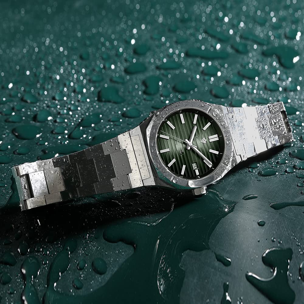 CADISEN Men's Automatic Watch with NH35 Movement - Sapphire Crystal Glass, Waterproof, Casual & Business Dress Watch for Men - Perfect for Office, Formal Events & Everyday Wear