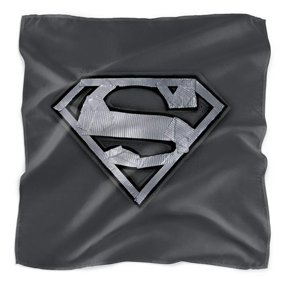 Superman Duct Tape Shield Bandana - 21x21 Inches | Superhero Costume Accessory for Cosplay, Halloween & Comic Con