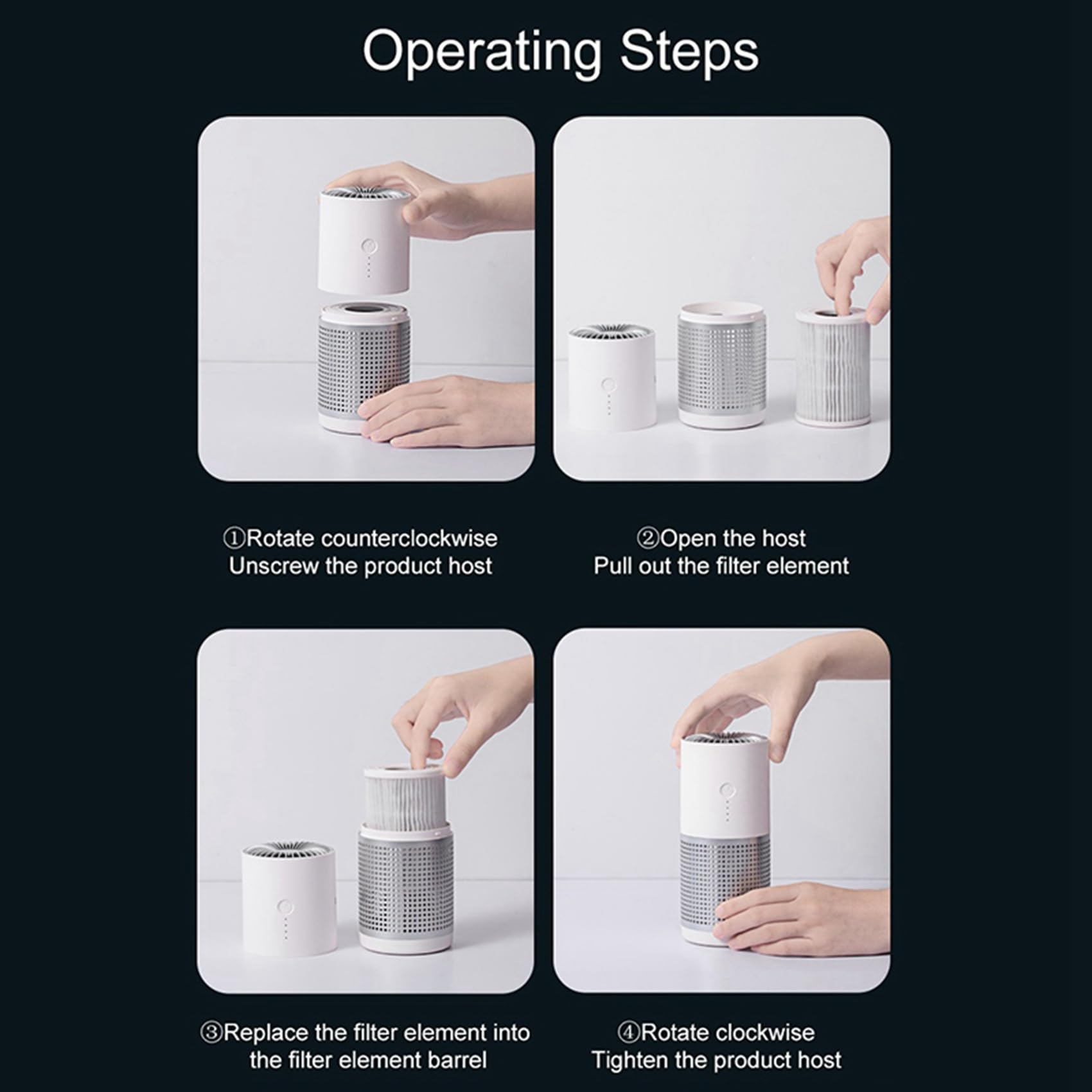 3X Air Purifier with Replaceable HEPA, Pre-Filter & Activated Carbon Layers - AP02 Model for Home, Office & Bedroom Air Cleaning