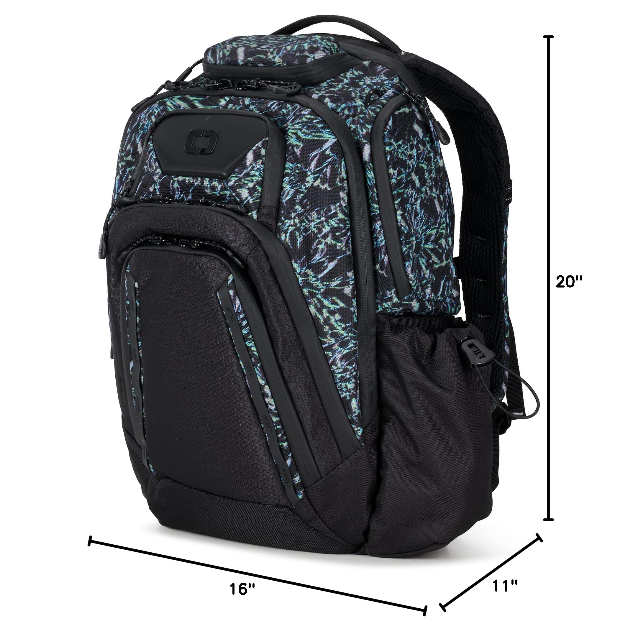 OGIO Renegade PRO Backpack - Durable Laptop Backpack for Men & Women, 17-Inch Laptop Compartment, Wildflowers Design - Perfect for Travel, Work & Outdoor Adventures