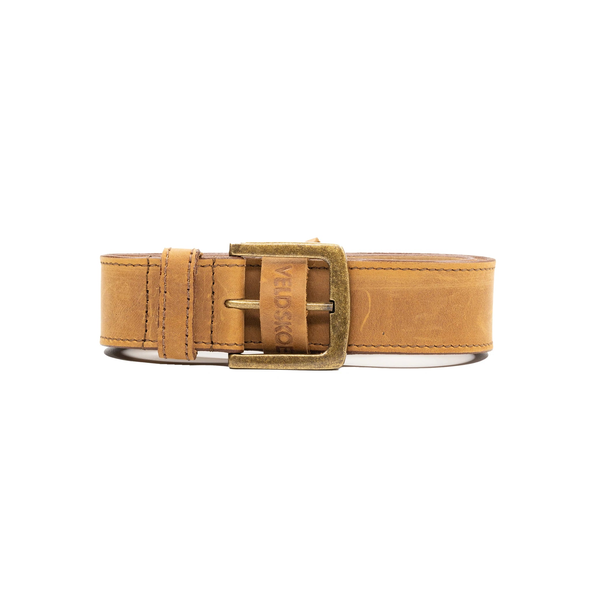 Premium Full Grain Leather Belt 40mm Wide - Genuine Brown Leather Dress Belt for Men - Perfect for Business, Casual & Formal Occasions