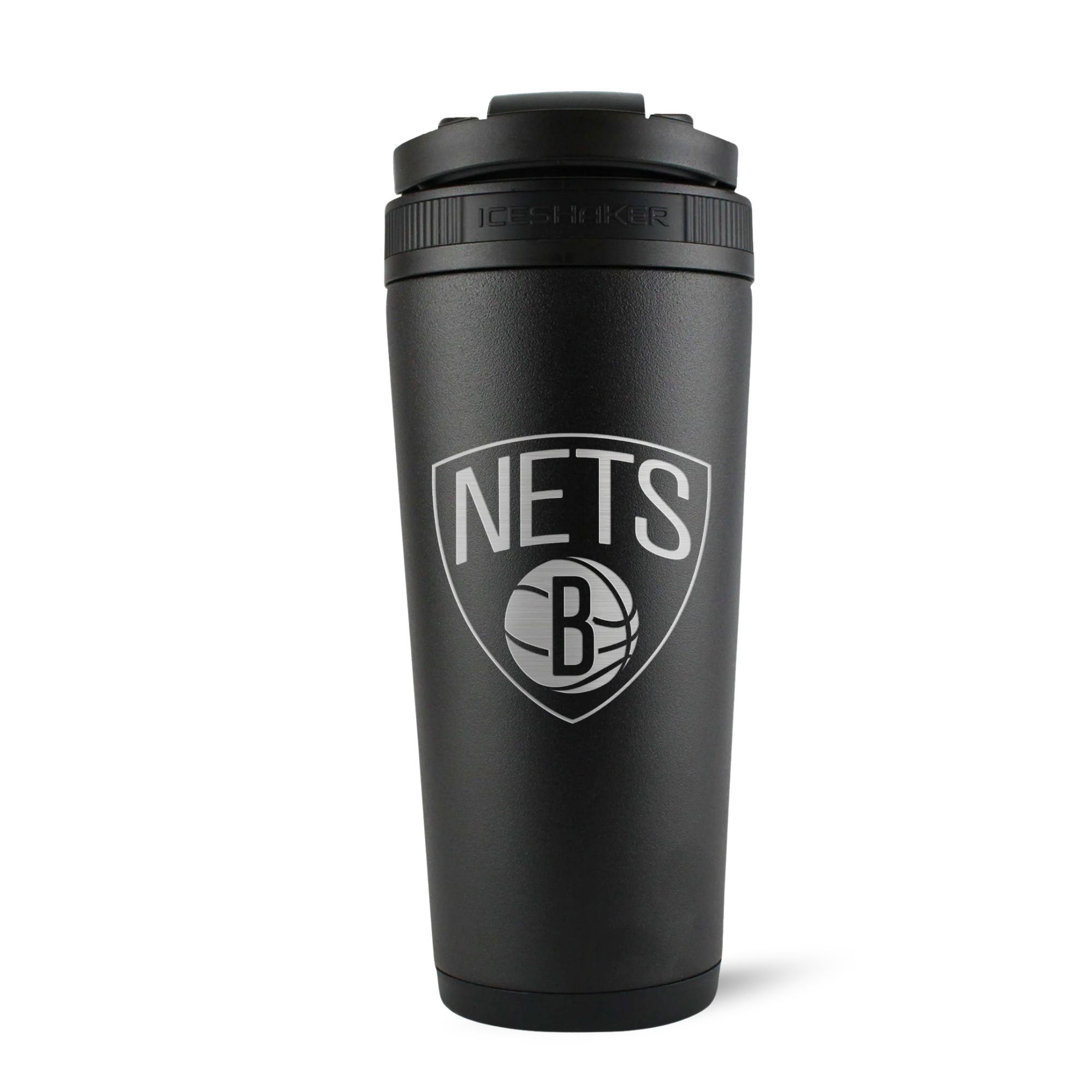 Official Brooklyn Nets 26oz Insulated Water Bottle with Straw - NBA Licensed Team Logo - Black - Perfect for Gym, Workouts & Basketball Games