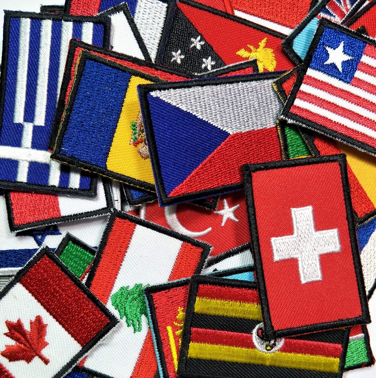 Brazil Flag Patch - Mini Embroidered Sew On/Iron On Military Tactical Patch for DIY Crafts, Costumes & Clothing (10 Pack) - Perfect for Kids, Women's Apparel, Backpacks & Patriotic Decorations