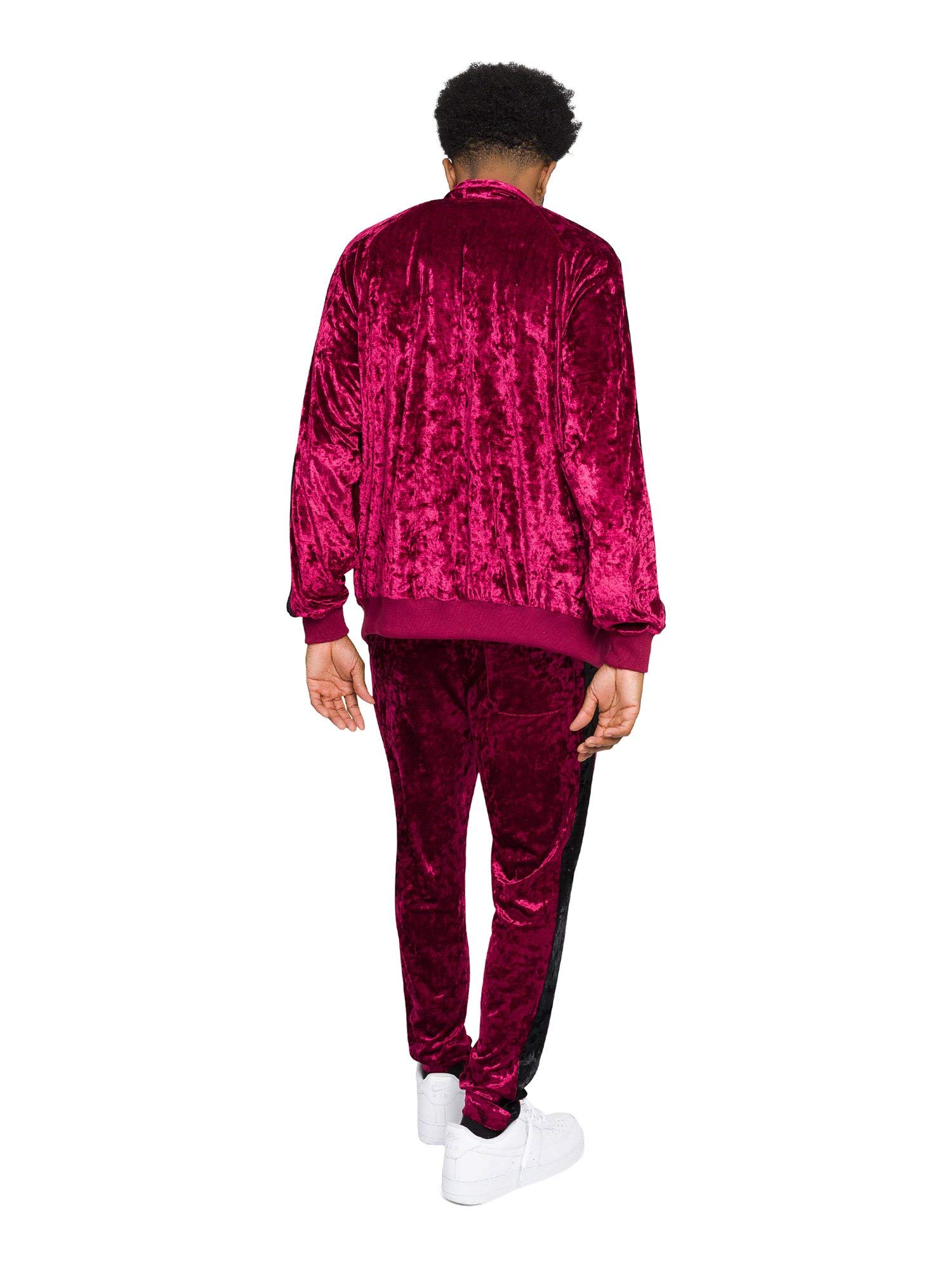 G-Style USA Men's Velour Velvet Tracksuit Set - Comfortable Lounge Wear, Gym Outfit & Casual Jogging Suit for Men | Perfect for Home Relaxation, Workout & Street Style Fashion