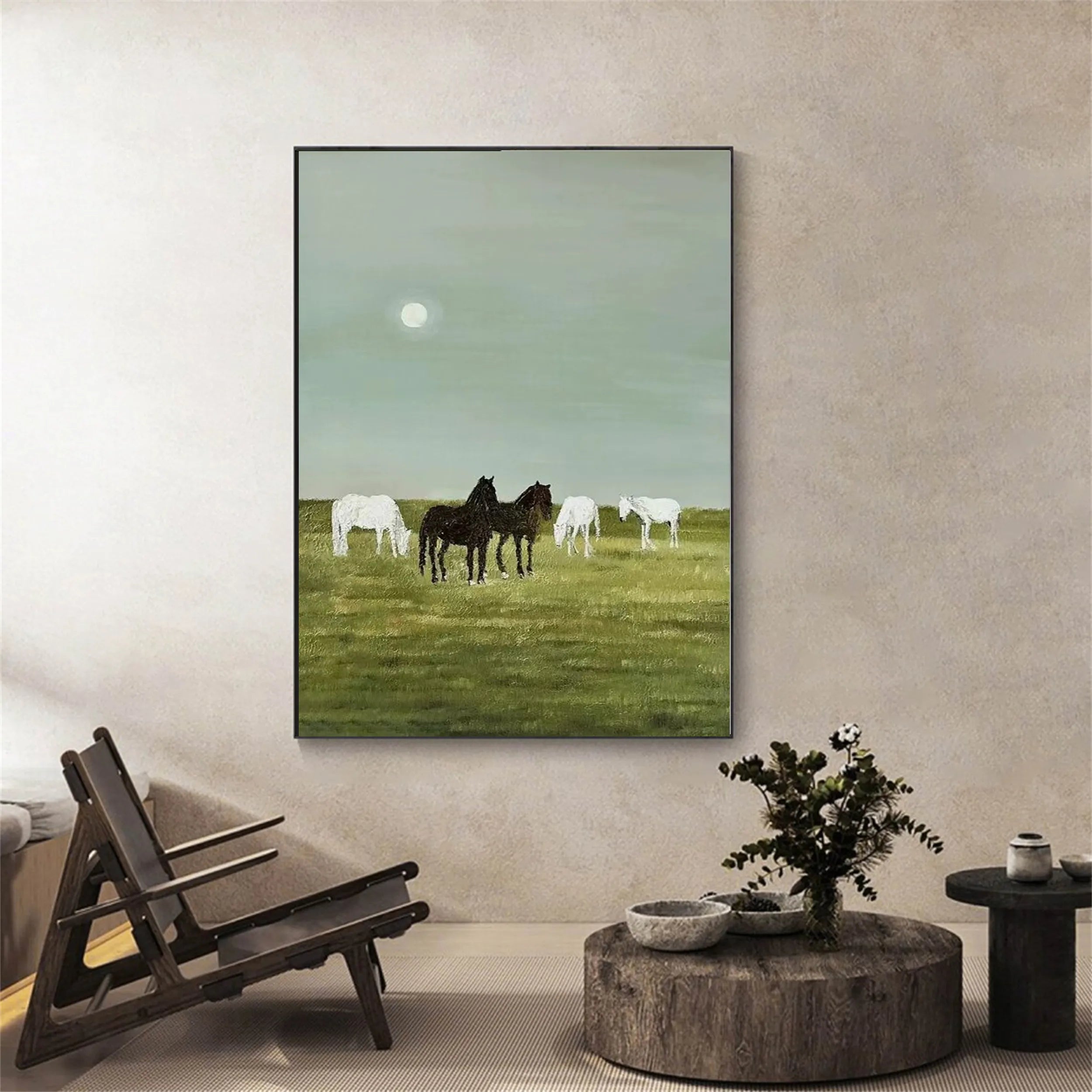 Animal Art Painting #AP035 - Handmade Wildlife Canvas Wall Decor for Living Room, Bedroom & Office
