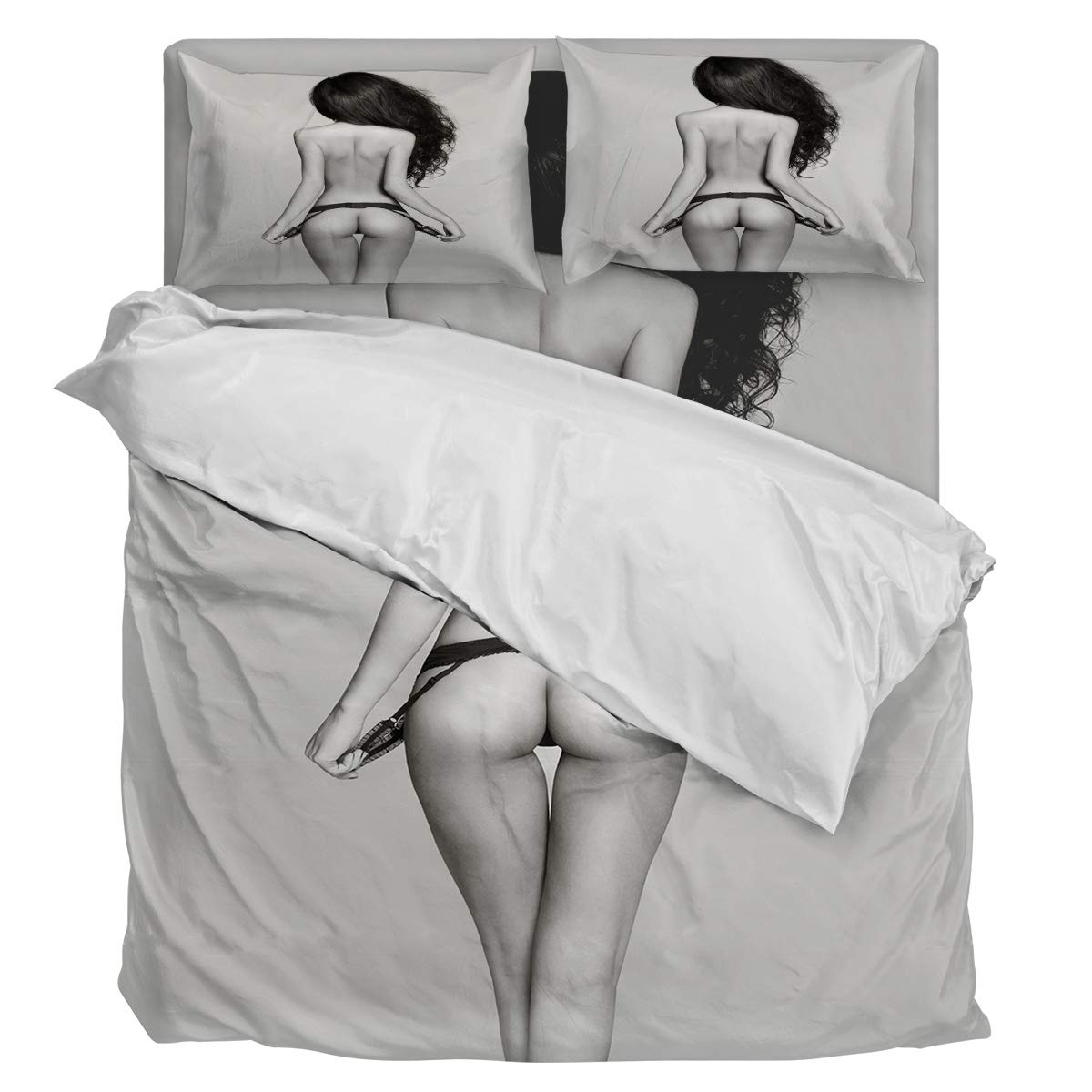 4 Piece Full Size Duvet Cover Set - Luxury Soft Bedding with Stylish Abstract Art Design (1 Duvet Cover + 1 Sheet + 2 Pillowcases) for Modern Bedroom Decor & Guest Room Essentials