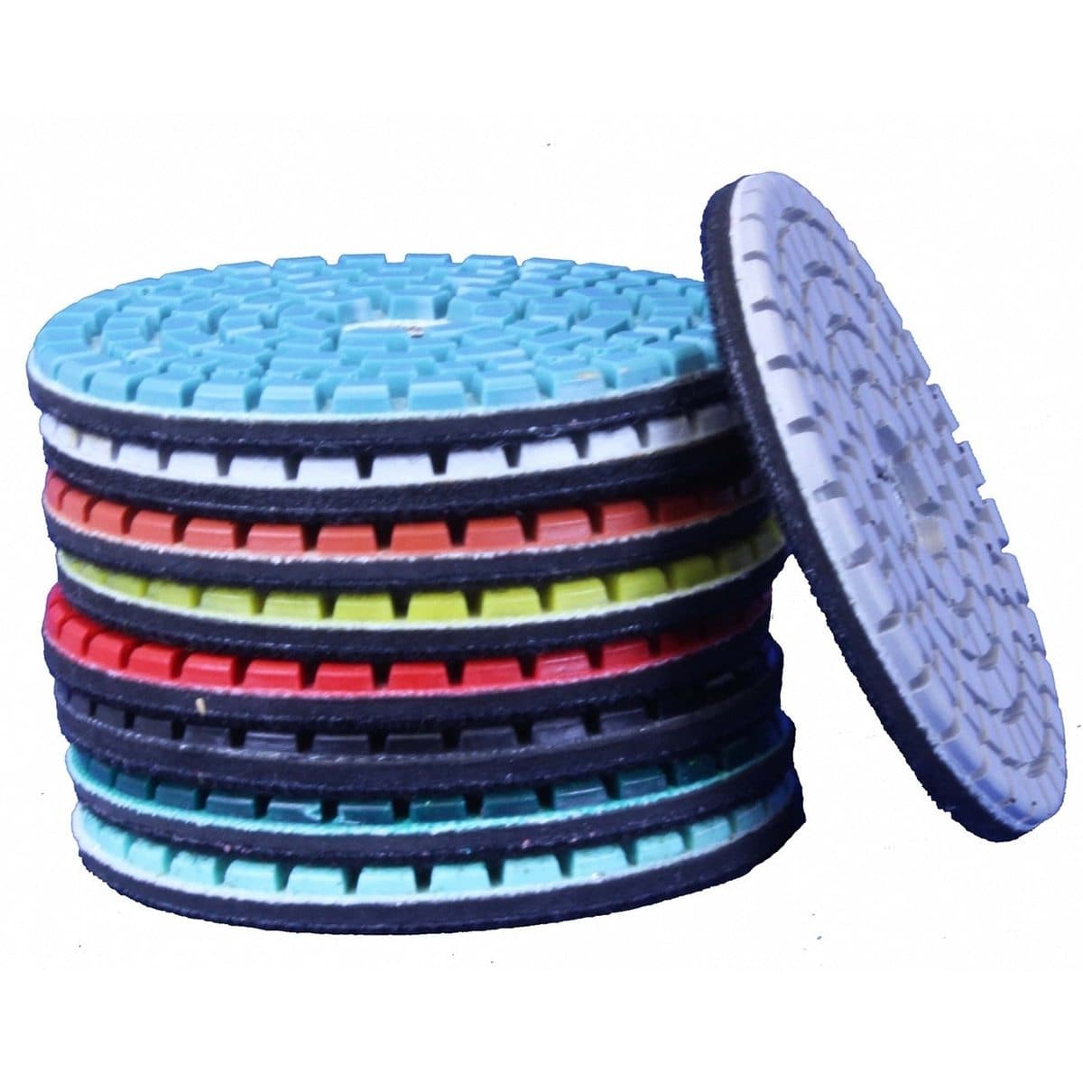 3-Pack Power Flex Diamond Polishing Pads for Marble & Travertine - Professional Grade Wet/Dry Buffing & Shining - Perfect for Countertops, Floors & Stone Restoration Projects