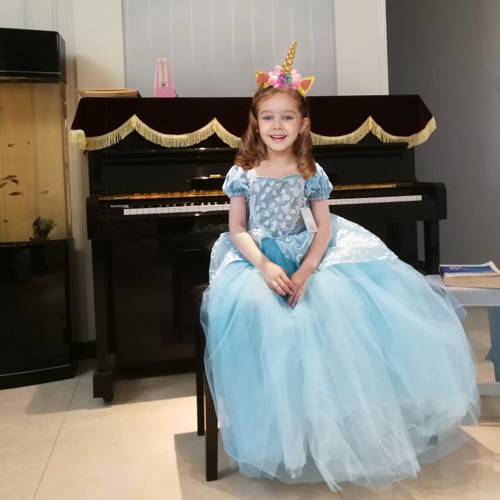 **Princess Costume for Girls - Elegant Birthday Party & Halloween Dress Up Outfit for Kids - Perfect for Cosplay, Dress Up, and Fantasy Play**