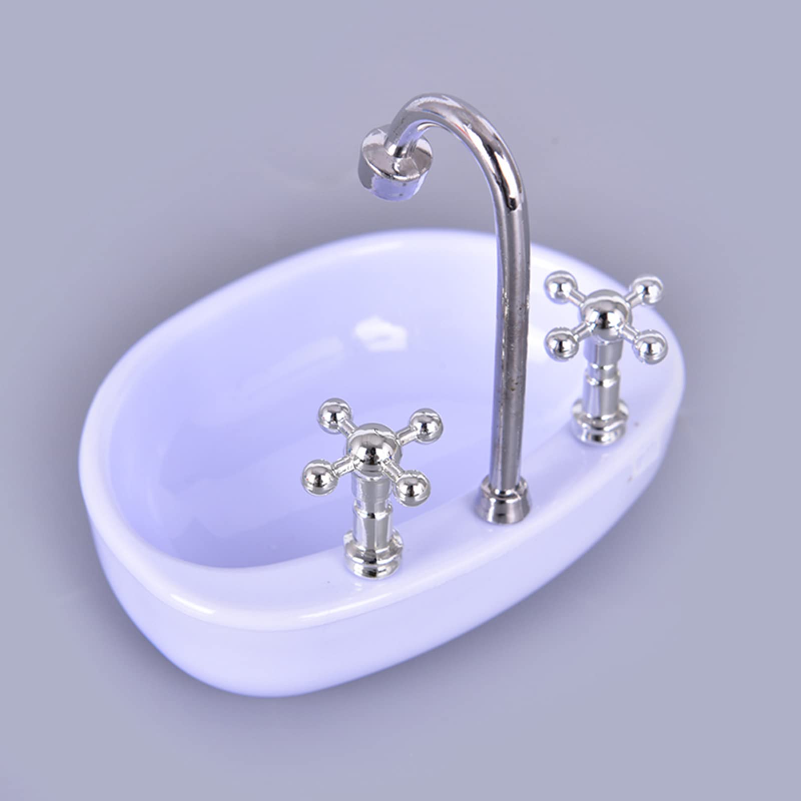 Magnetic Paper Clip Dispenser - Sink Faucet Design Organizer for Paperclips, Push Pins & Hair Clips | Cute Dollhouse Decor & Office Stationery Accessory | Perfect for Kitchen, Desk & Craft Room Organization