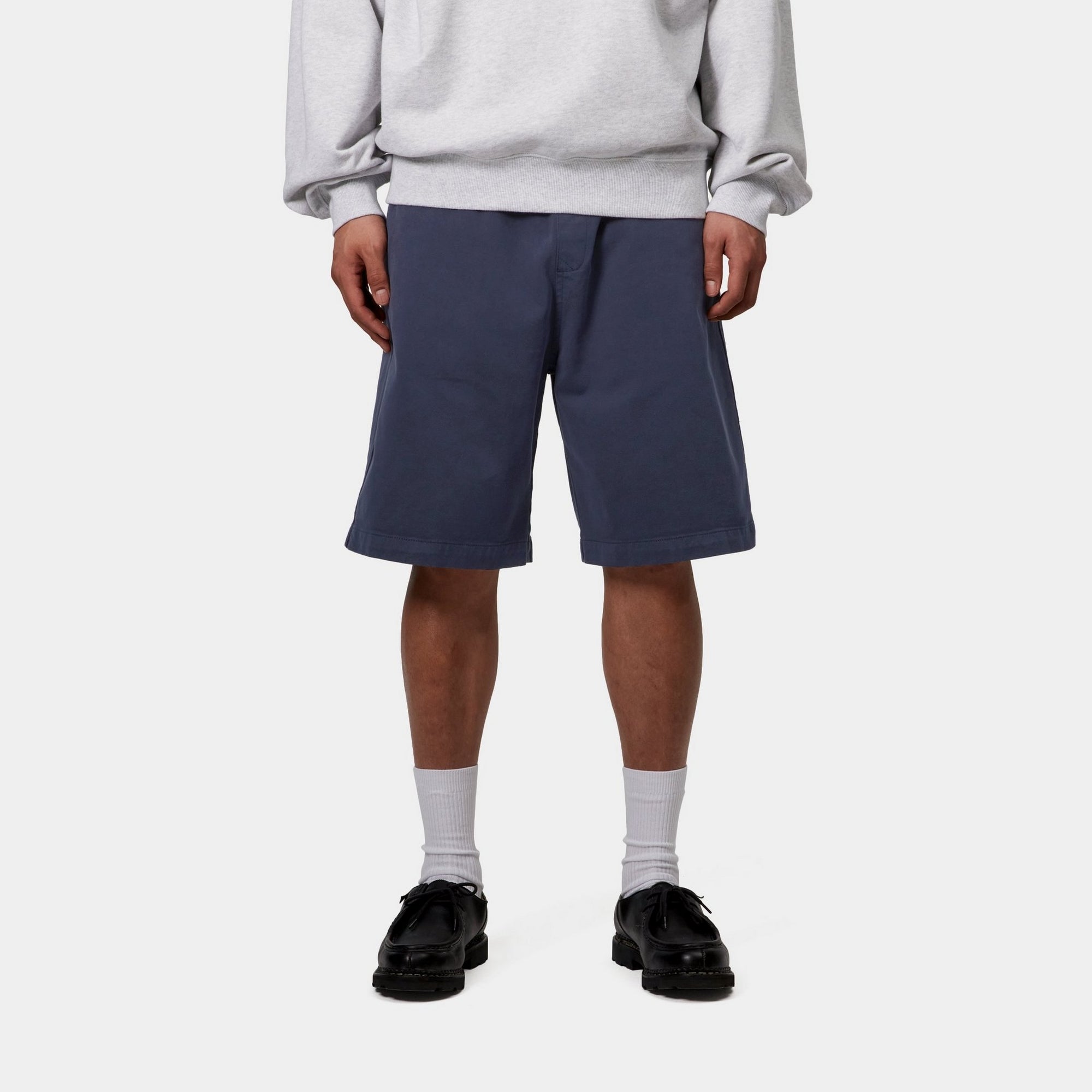 Floyde Shorts for Men - Premium Blue Garment-Dyed Casual Shorts | Perfect for Summer, Beach, Gym & Outdoor Activities