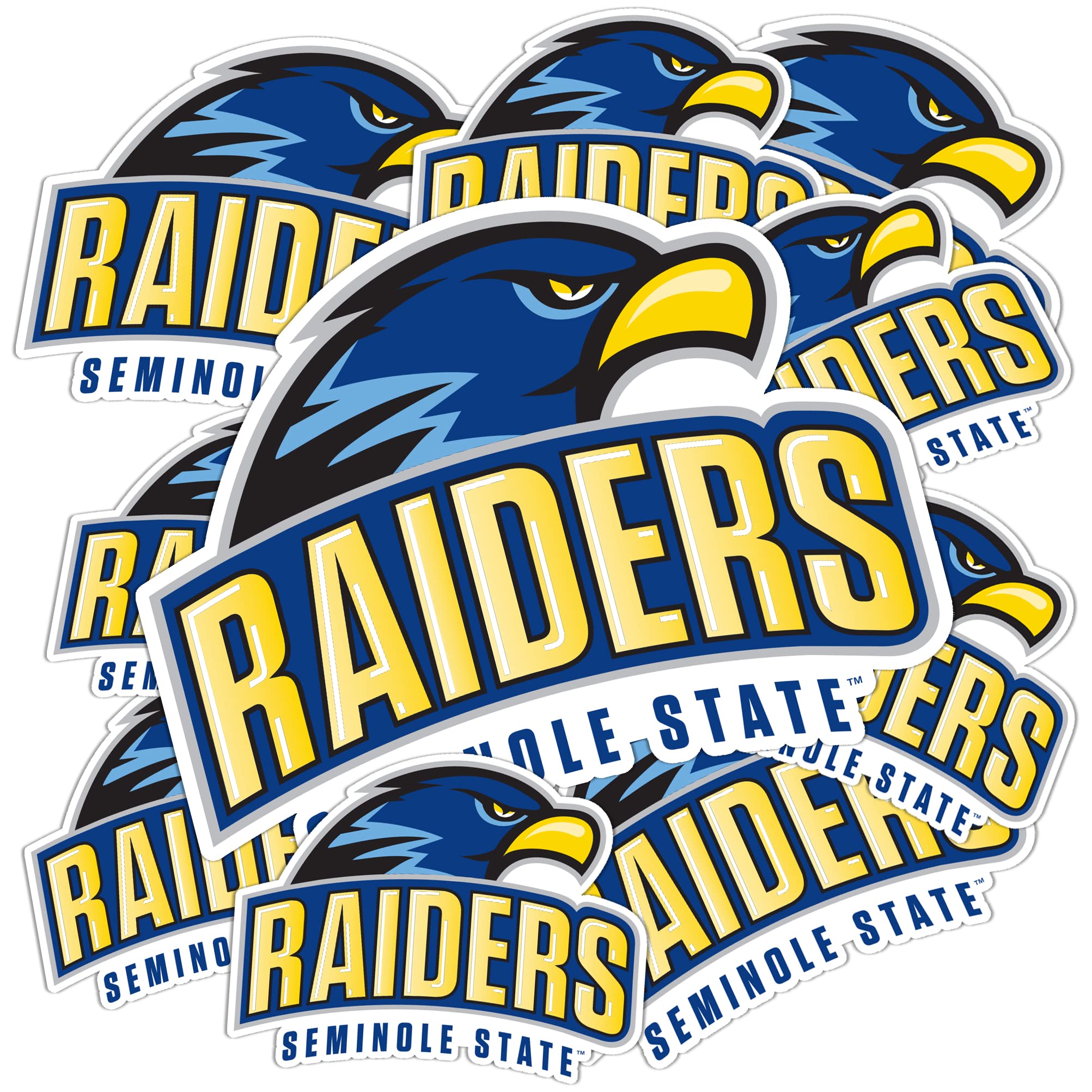 Desert Cactus Seminole State College Raiders Florida Vinyl Decals - Waterproof Stickers for Laptop, Water Bottle, Car & Scrapbook - Perfect for School Spirit, College Pride & DIY Crafts