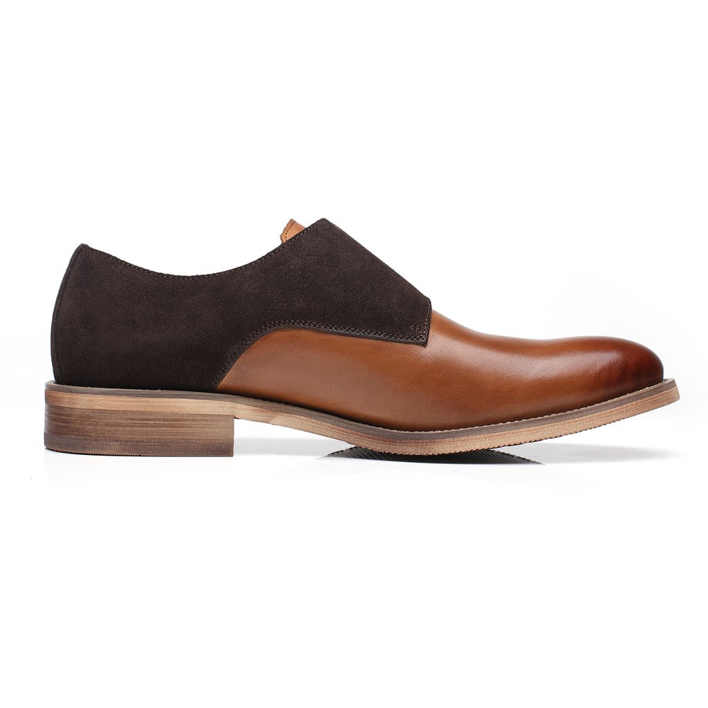 La Milano Men's Genuine Leather Double Monk Strap Loafers - Brown Dress Shoes for Business & Casual Wear - Size [Your Size] - Perfect for Office, Weddings & Formal Events