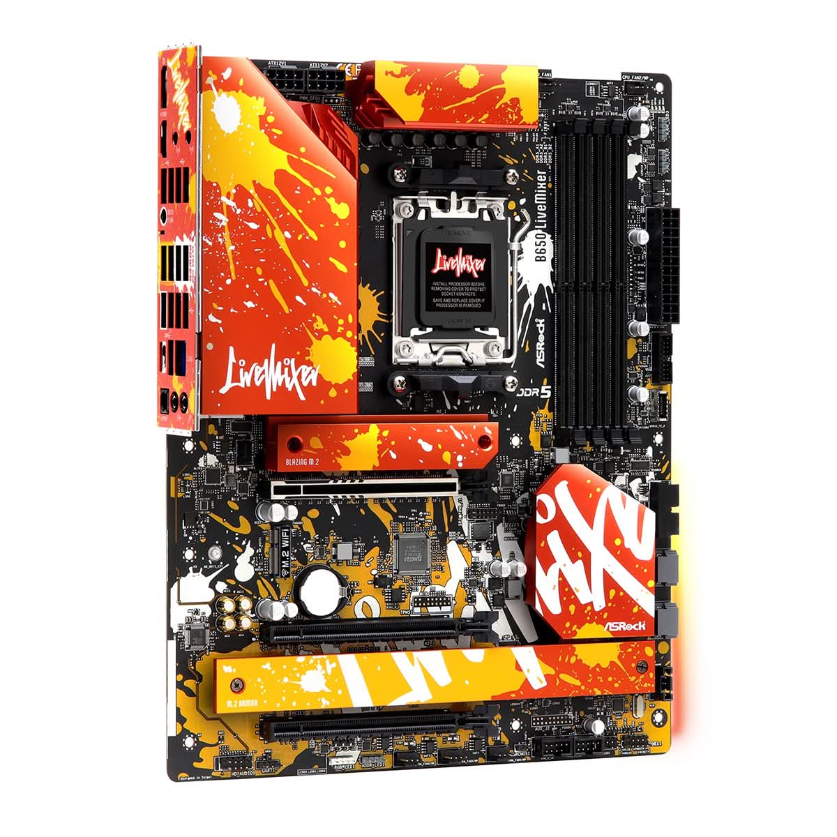 ASRock B650 LiveMixer AM5 ATX Motherboard - AMD Ryzen 7000 Ready, DDR5 Support, PCIe 5.0 - Perfect for Gaming PCs & Content Creation Workstations
