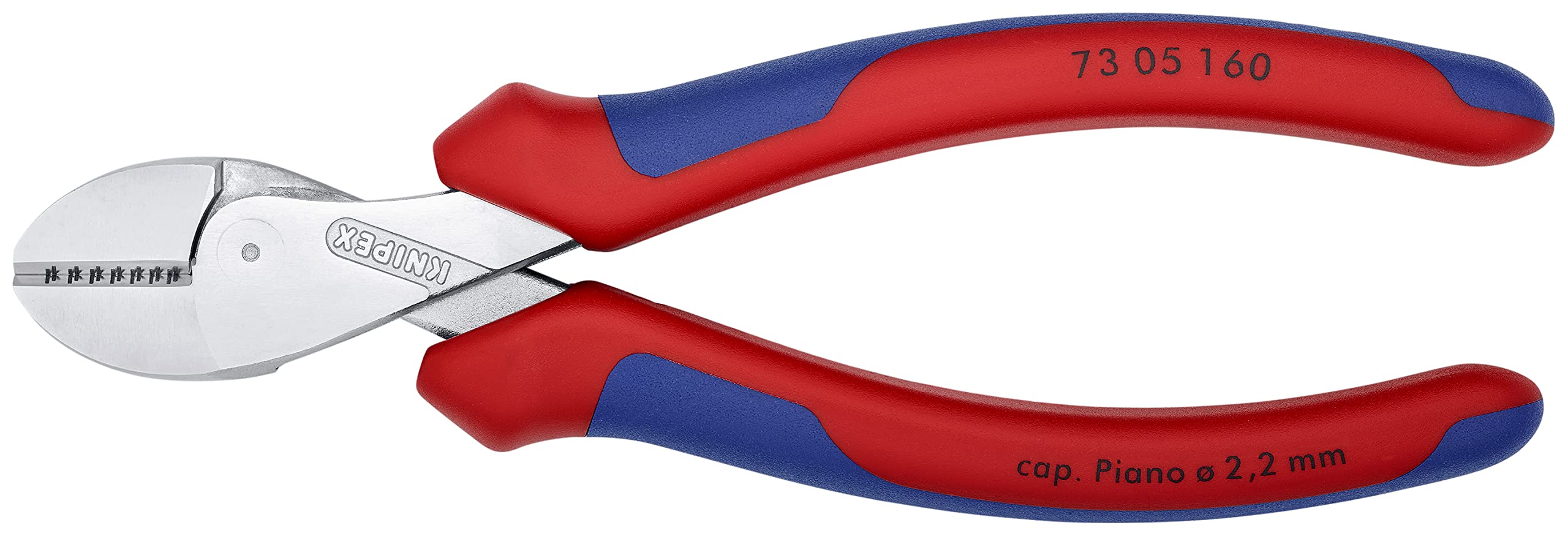 73 05 160 Compact Diagonal Cutters - Chrome Plated X-Cut Wire Cutters for Electronics, Jewelry Making, and DIY Projects