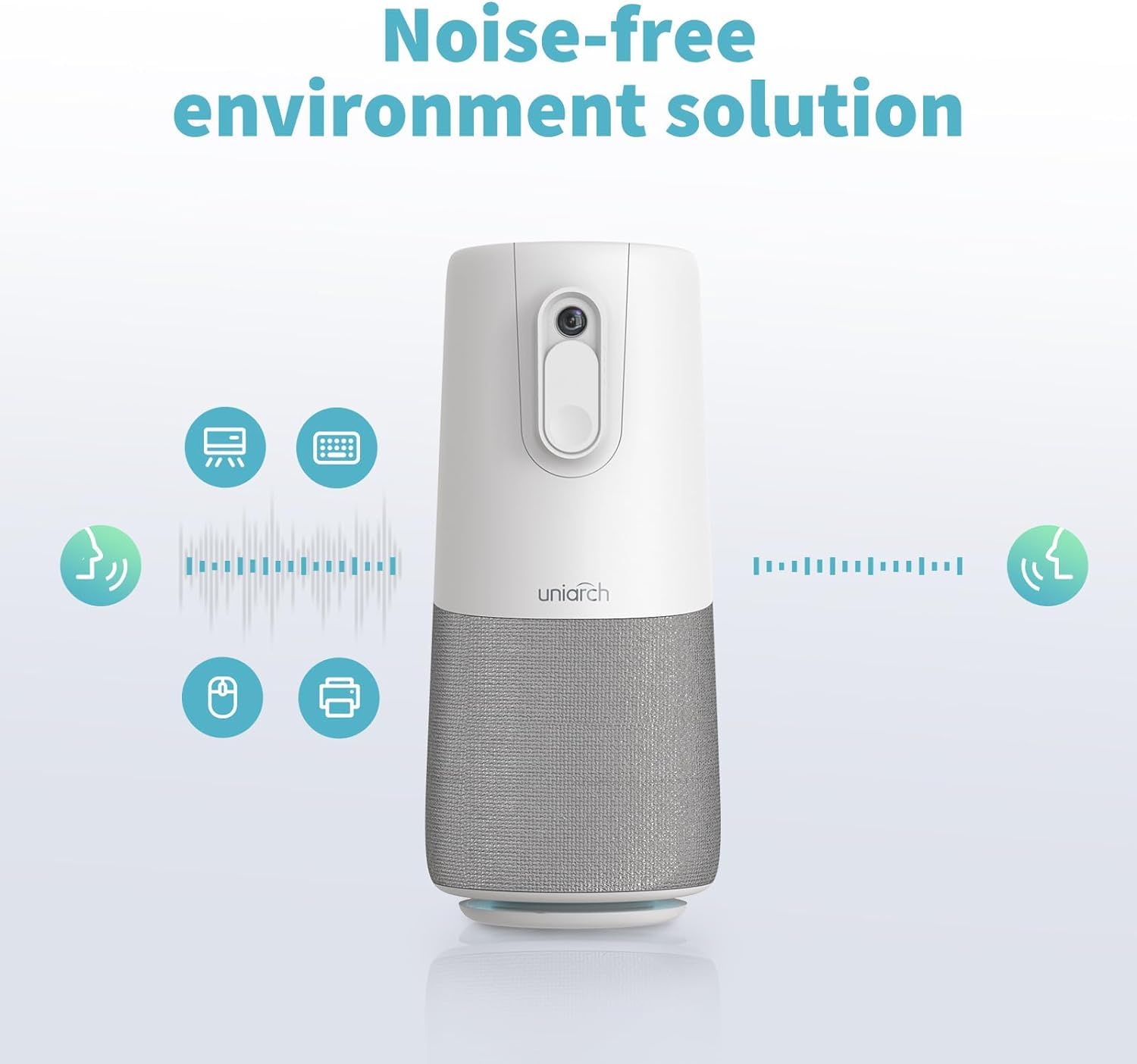 1080p Conference Webcam with Built-in Speaker & Microphone - 90° Wide Angle Video Meeting Camera for Conference Rooms - 16ft Voice Pickup, Privacy Cover - Ideal for Zoom/Teams Meetings, Remote Work & Online Classes
