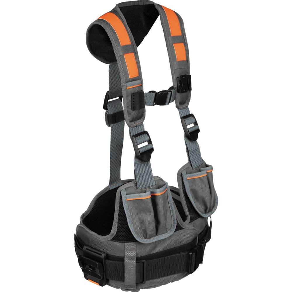 MODbox Tool Vest Combo - Heavy Duty Work Vest with Multiple Pockets for Construction, DIY & Outdoor Activities | Perfect for Electricians, Carpenters & Handymen