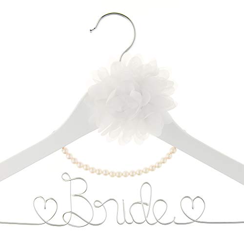 White With Silver Wire and Pearls
