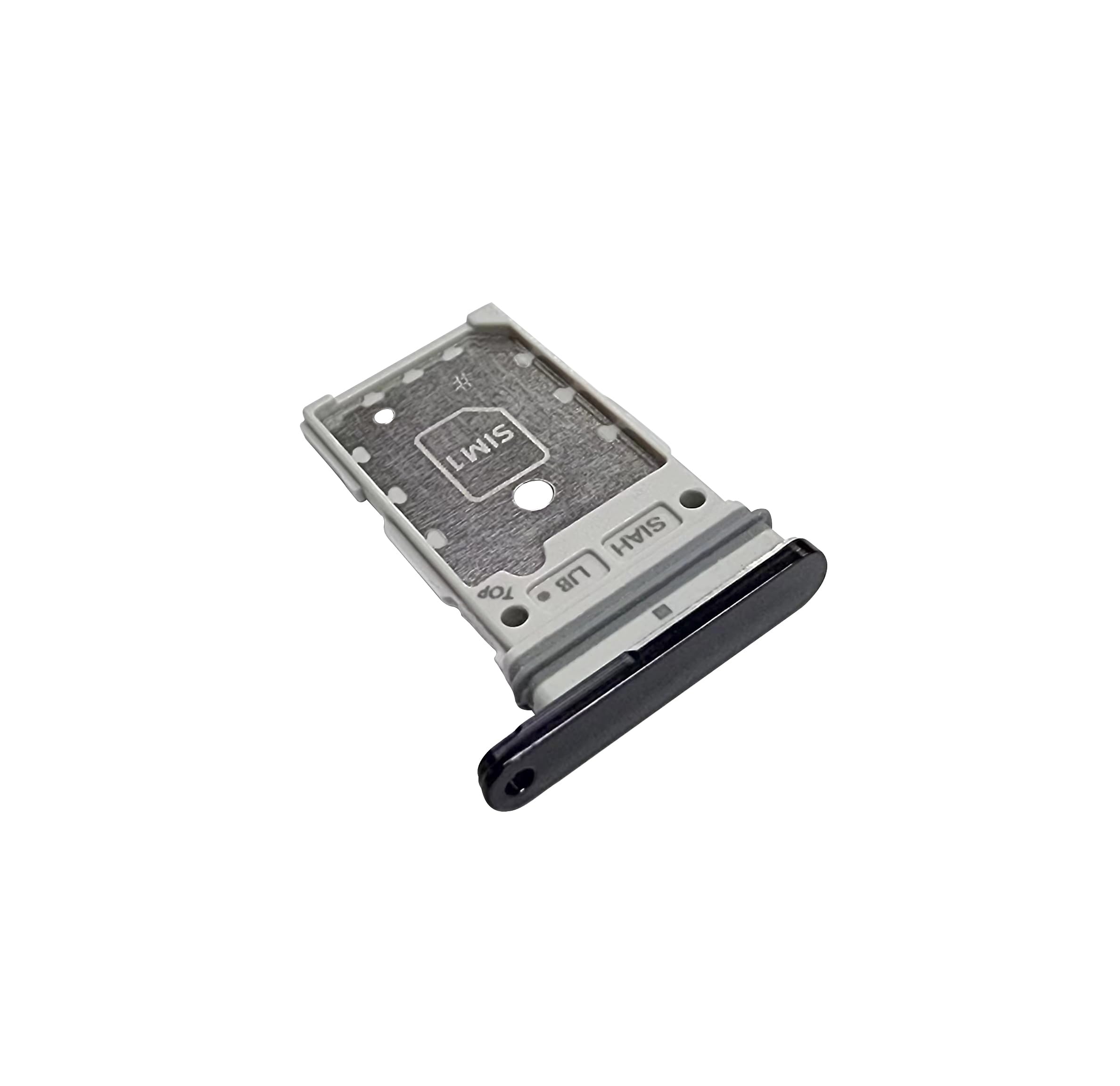 Dual SIM Tray & Micro SD Card Slot Holder with Waterproof Rubber Gasket for Samsung Galaxy S23 Ultra 5G (Phantom Black) - Replacement Part for Mobile Phone Repair | Perfect for Travel, Business & Water-Resistant Protection
