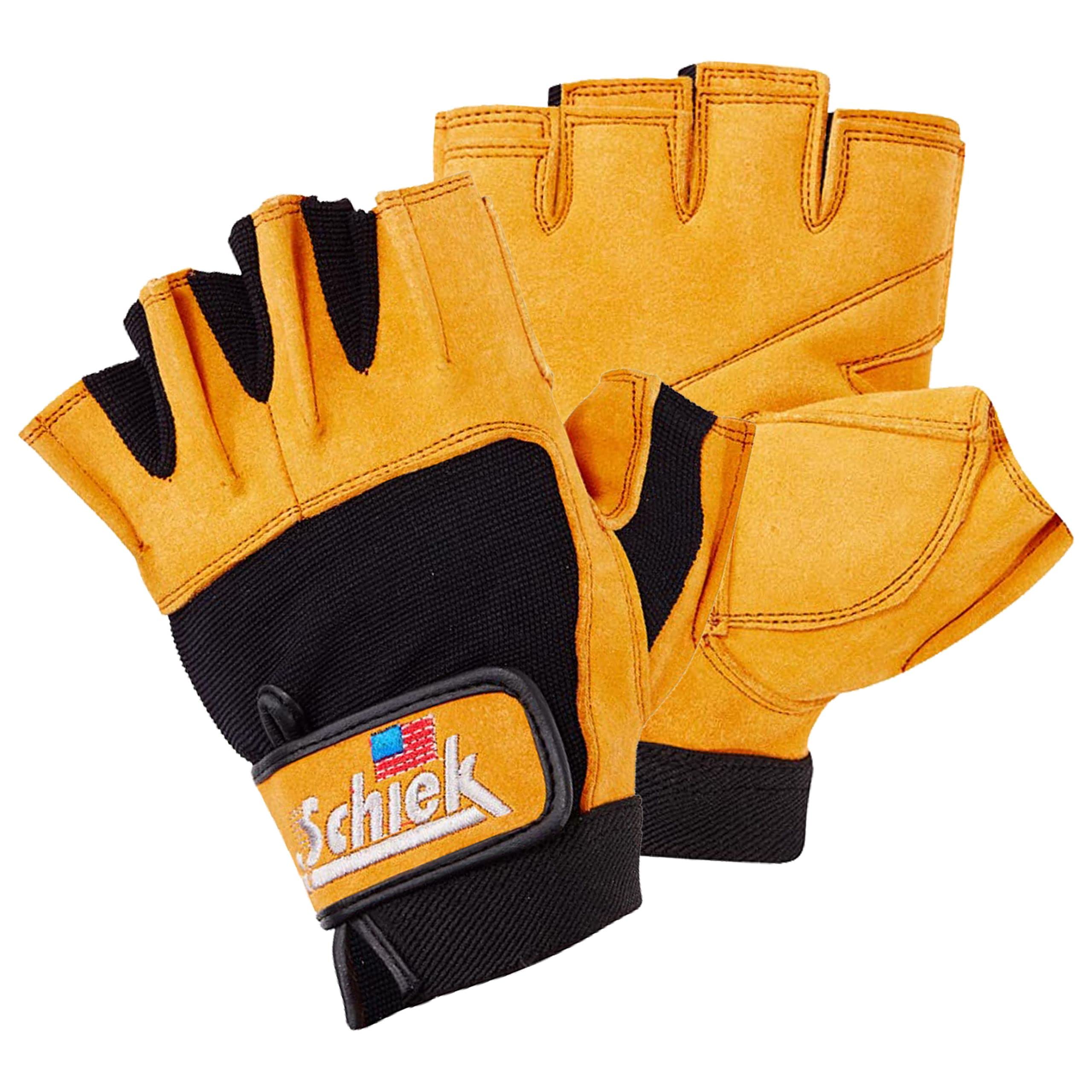 Schiek Sport Model 415 Power Lifting Fingerless Gloves - Durable Weight Lifting Grip Gloves for Gym, CrossFit & Strength Training - Perfect for Deadlifts, Pull-Ups & Barbell Workouts