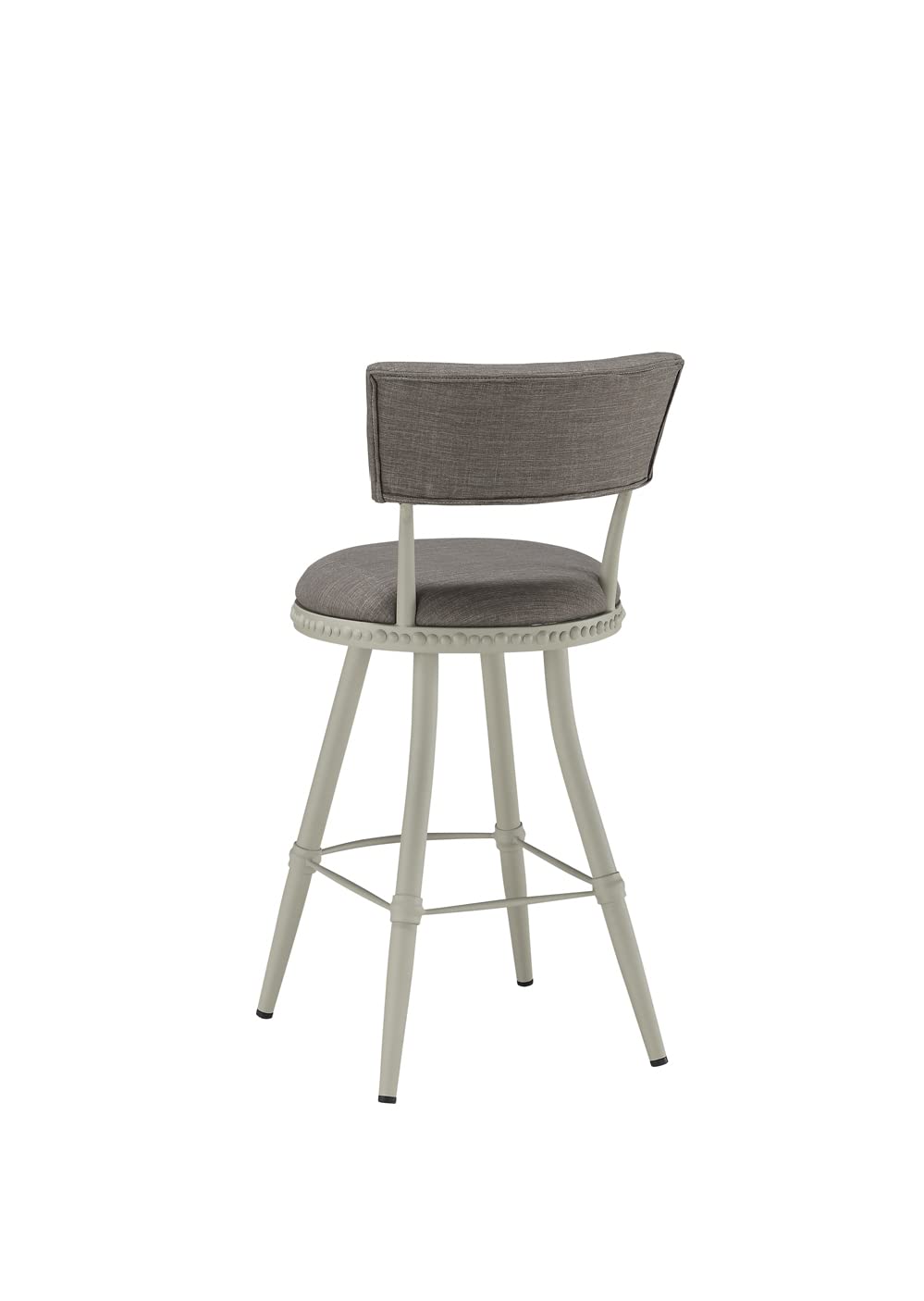 Boraam Benton Adjustable Bar Stool - Light Gray/Beige Finish - Perfect for Kitchen Islands, Breakfast Nooks & Home Bars