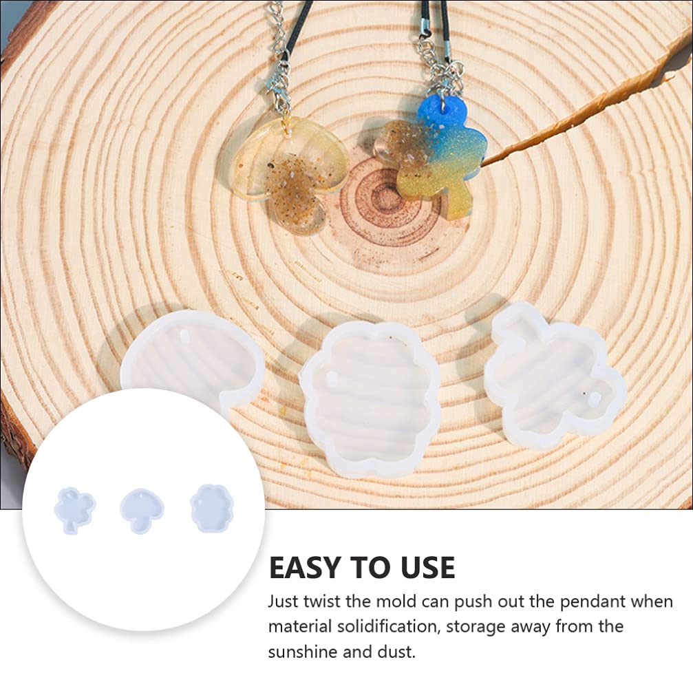 3pcs Silicone Pendant Molds for Jewelry Making, Resin Casting, Chocolate & Soap Crafts - DIY Diamond Ice Cube, Earrings & Handmade Jewelry Supplies - Perfect for DIY Gifts, Home Decor & Craft Projects