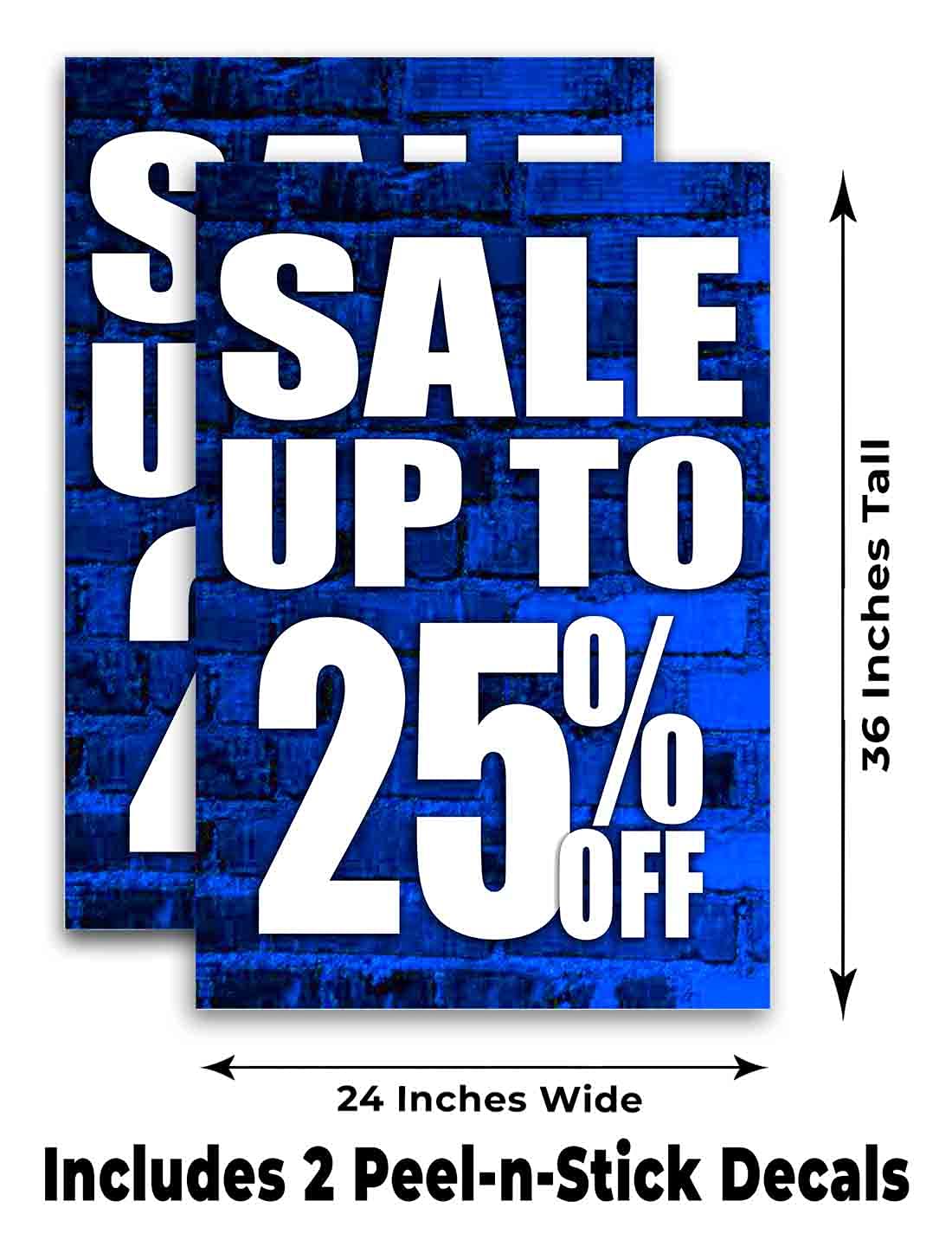 24x36 Inch Vinyl Decal Stickers Pack of 2 - Waterproof Wall Art, Car Decals & Home Decor - Perfect for Windows, Laptops, Vehicles & DIY Projects (25% Off Limited Time Sale)