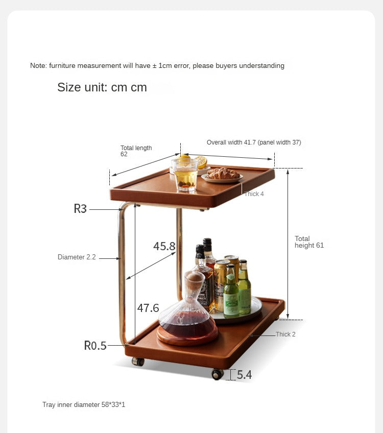 Solid Wood C-Shaped Side Table - Beech, Ash, Oak, Poplar - Modern End Table for Living Room, Bedroom & Office
