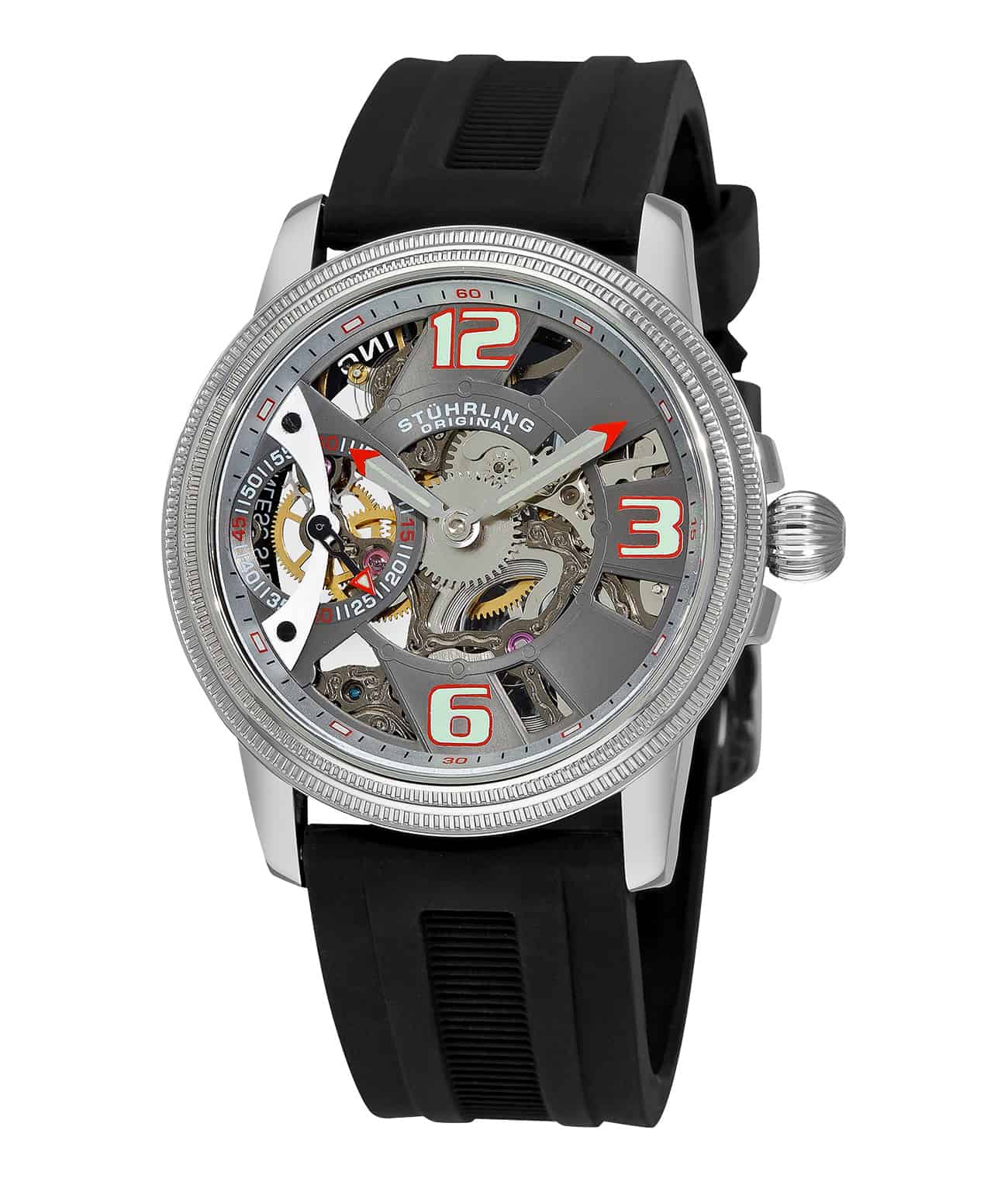 Brumalia Protégé 228A Hand-Wound 45mm Skeleton Watch for Men - Luxury Mechanical Timepiece for Business, Formal Events & Collectors