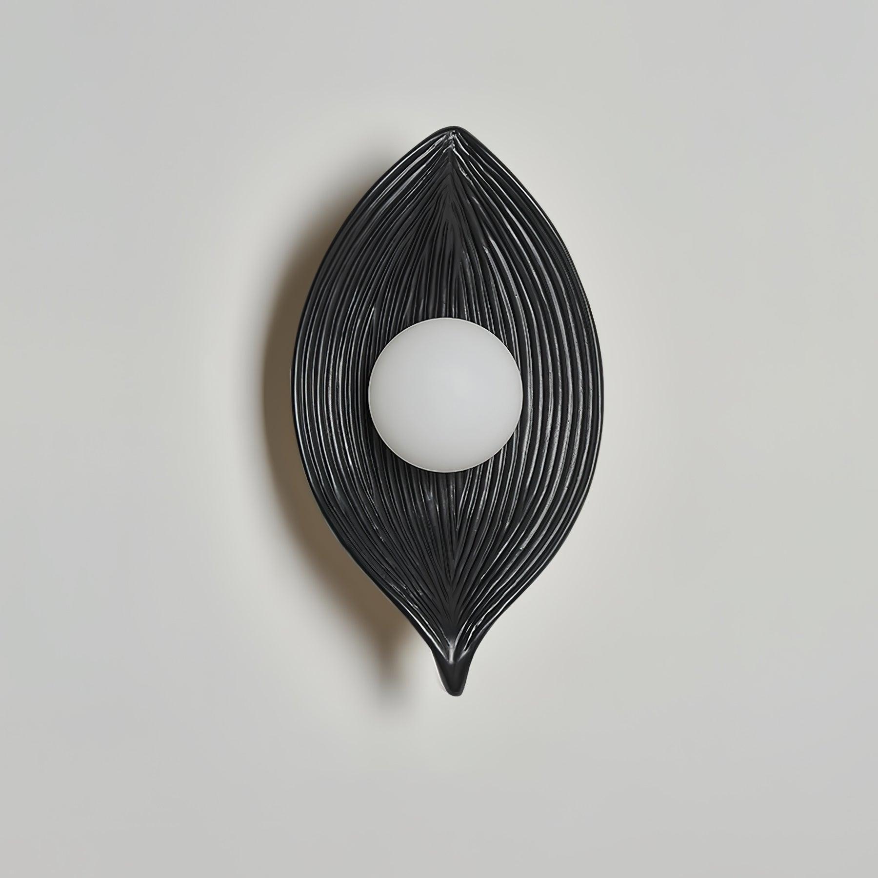 Leaf Canoe Wall Sconce - Modern Rustic Hanging Light Fixture for Bedroom, Living Room, and Outdoor Patio Decor