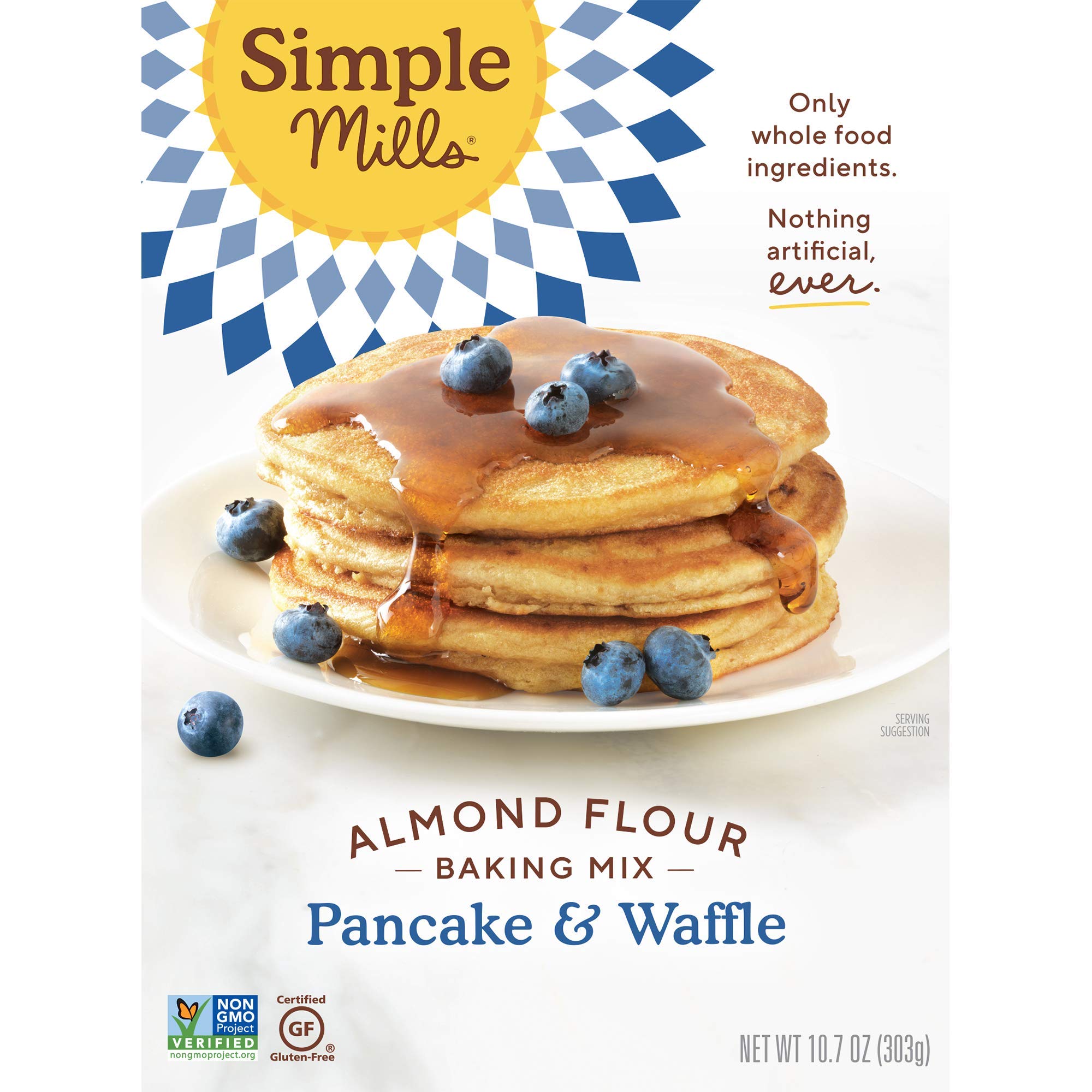 Simple Mills Almond Flour Baking Mix & Pancake Waffle Mix - 3 Pack Each | Gluten Free, Plant Based, Paleo Friendly | Perfect for Breakfast, Baking & Healthy Snacks