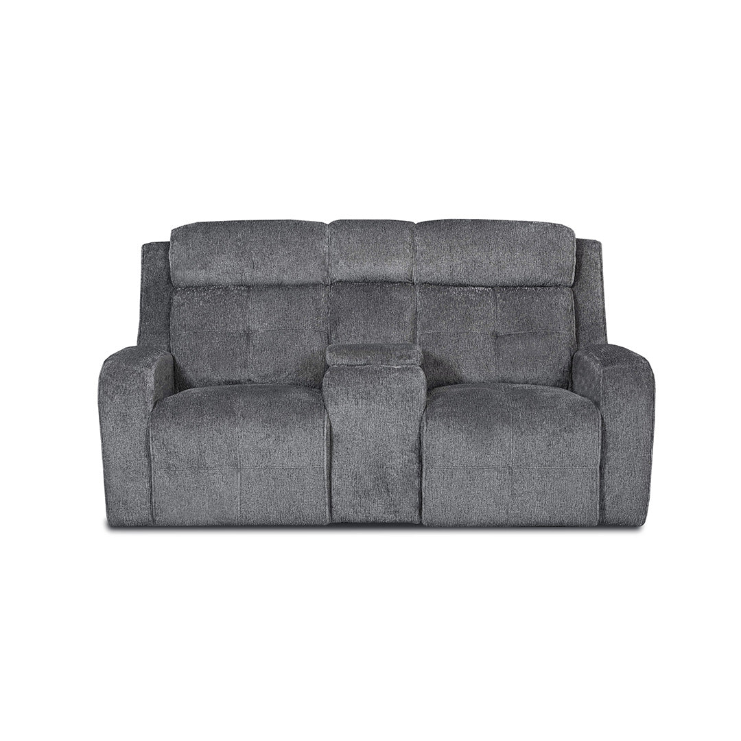 Addison Power Reclining Loveseat with Console - Modern Electric Recliner Sofa for Living Room, Home Theater & Relaxation