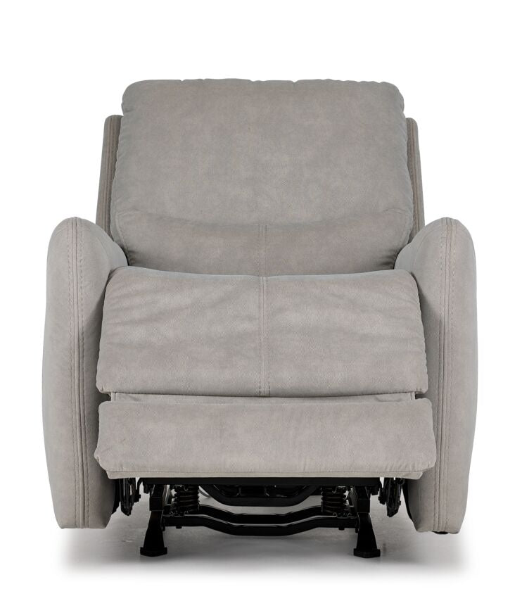 Chase Power Rocker Recliner Chair - Grey Upholstered Electric Lift Recliner with Remote Control for Living Room, Home Theater & Relaxation