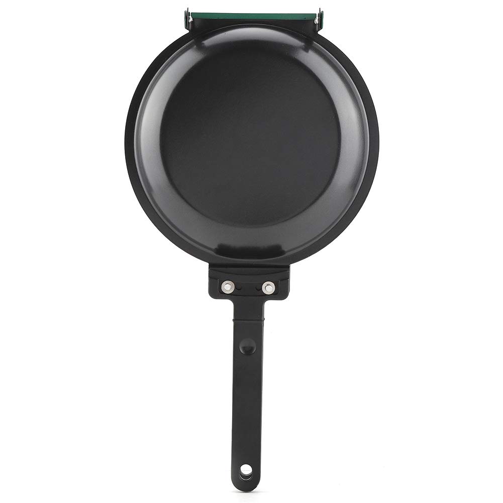 Non-Stick Ceramic Double-Sided Pancake Pan - Green Shell-Shaped Frying Pan for Perfect Pancakes, Crepes & Eggs | Ideal for Breakfast, Brunch & Family Cooking