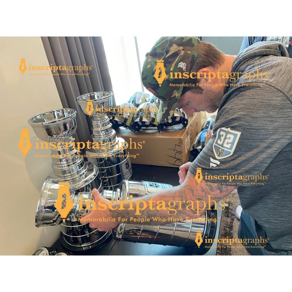 Jonathan Quick Autographed Stanley Cup Trophy #D/3 - LA Kings Signed Hockey Memorabilia with IGM COA - Perfect for Sports Collectors, Kings Fans & Hockey Enthusiasts