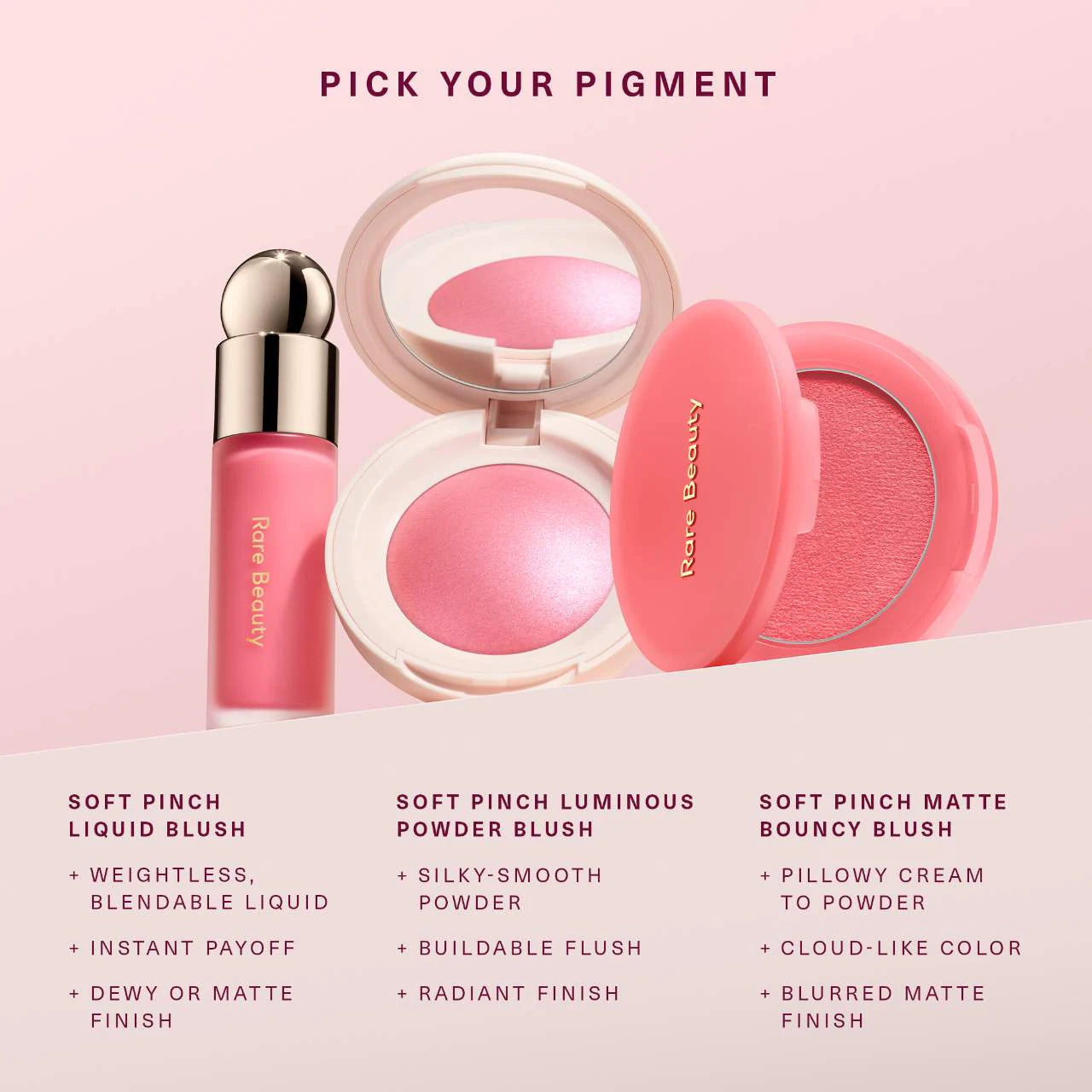Rare Beauty Soft Pinch Liquid Blush - Buildable & Long-Lasting Cheek Color for a Natural Flush | Perfect for Everyday Wear & Special Occasions