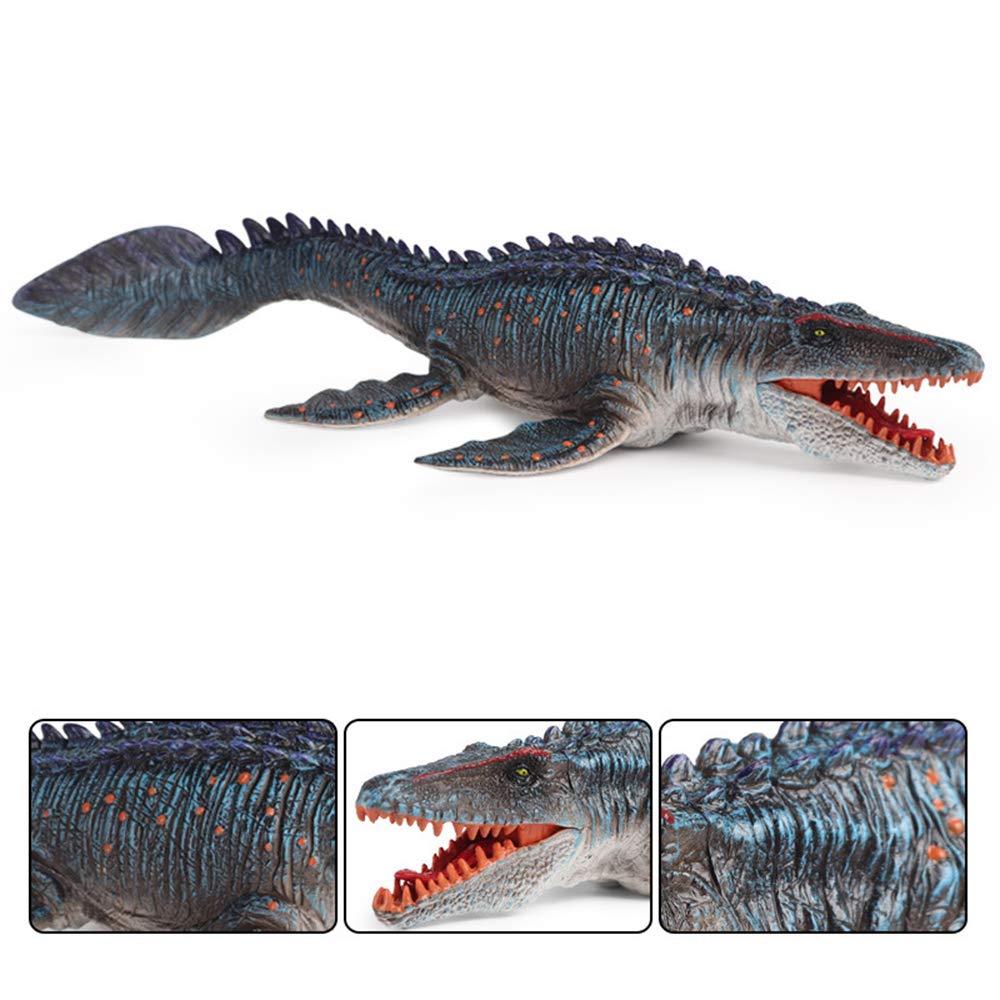 **RCOMG Mosasaurus Dinosaur Toy Figure - Realistic Ancient Sea Monster Replica, Educational Dino Model for Kids, Cake Topper & Collectible Gift for Birthday, Christmas, and Parties | Great for Playtime, Learning, and Decor**