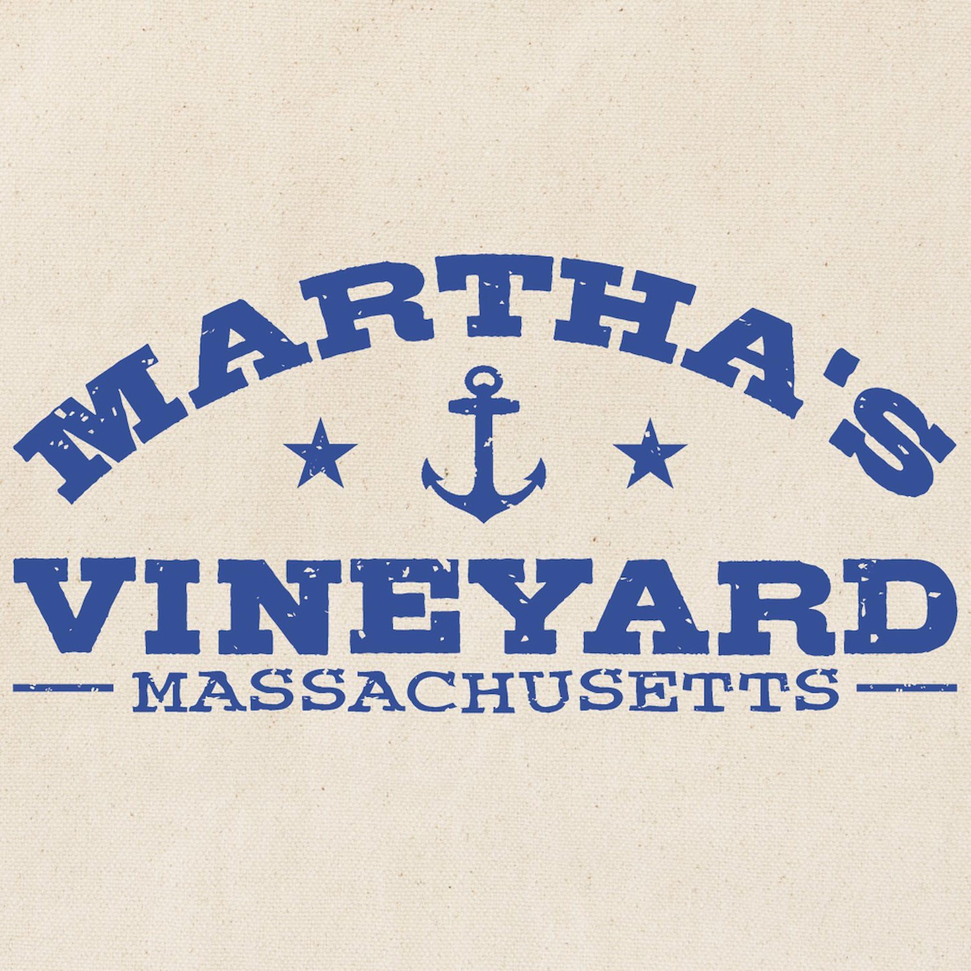 Eco-Friendly Martha's Vineyard Canvas Tote Bag - Reusable Natural Cotton Shopping Bag for Beach, Groceries & Daily Use